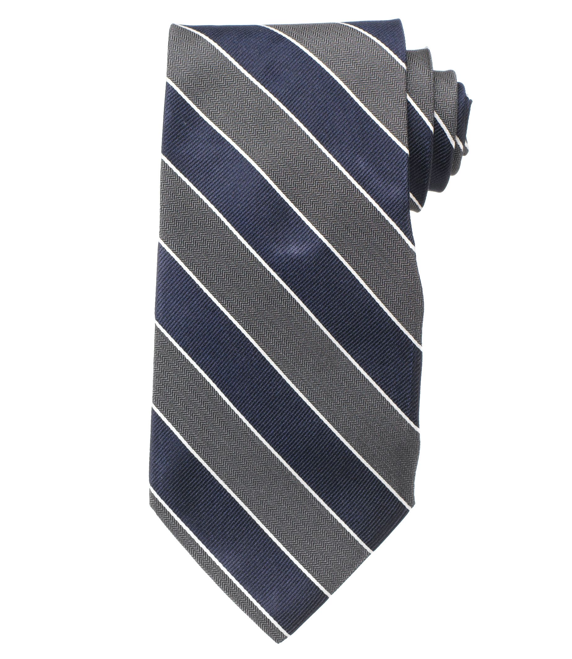 Signature Wide Stripe Tie