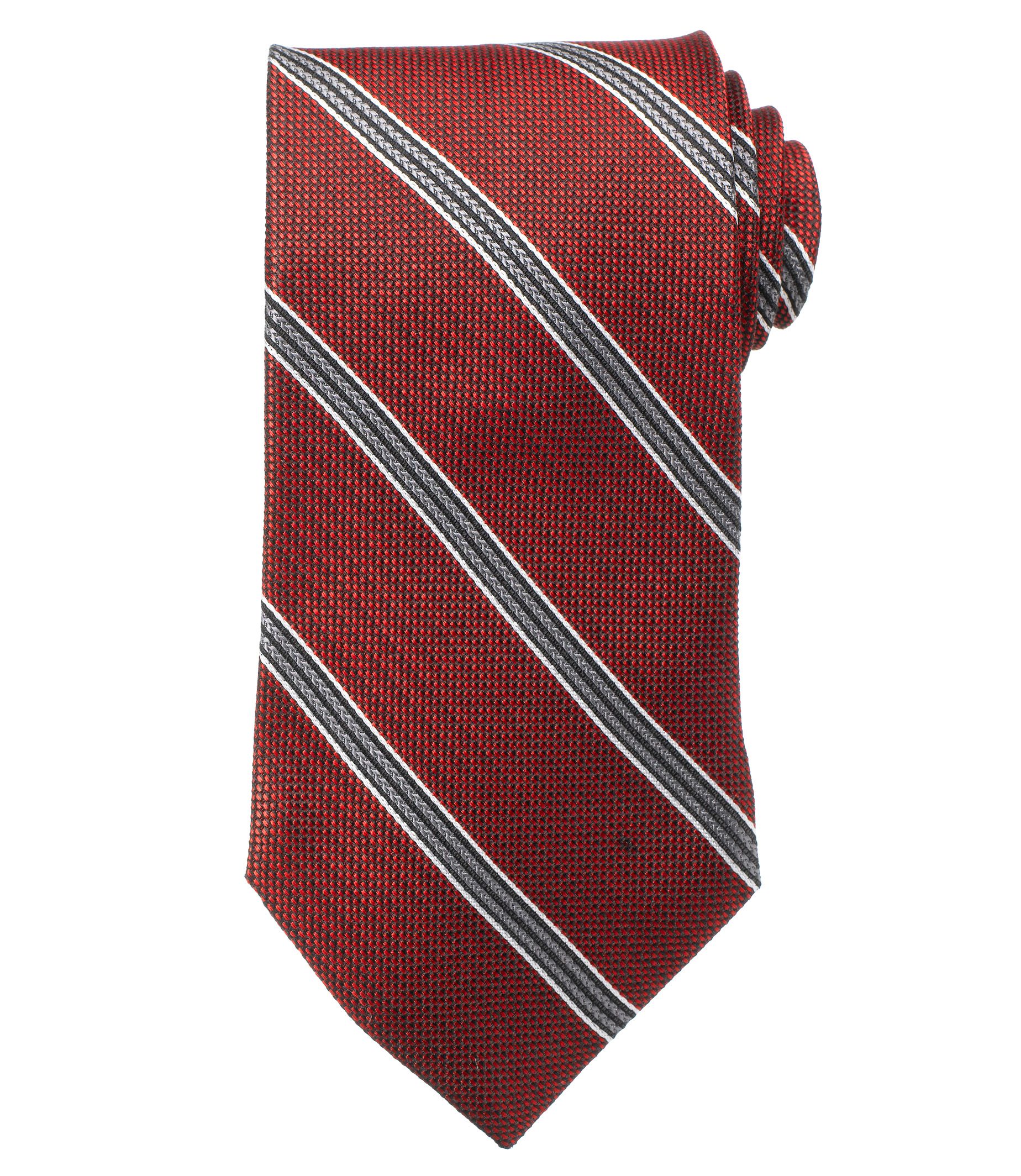 Signature Birdseye Double Stripe Tie- Buy 1, Get 2nd 25% Off and 3rd FREE!