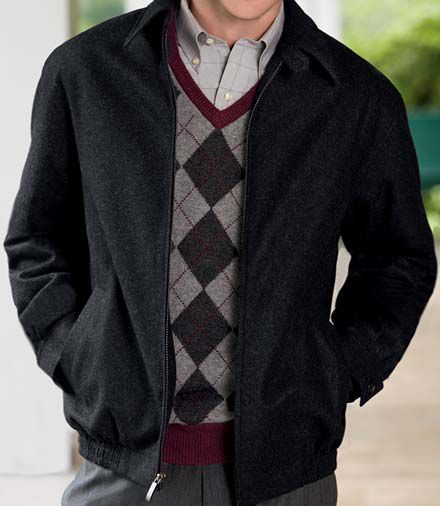 Wool Blend Bomber