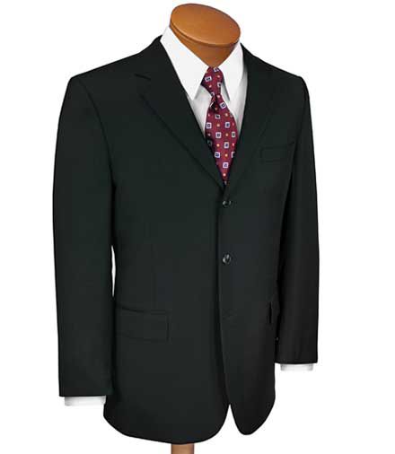 Traveler Suit Separate 3-Button Jacket- Dark Grey Plaid
