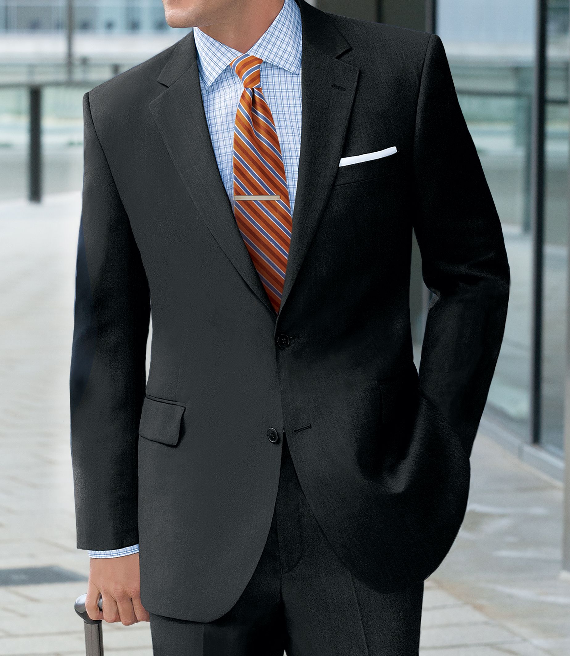 Traveler Jacket in 2-Button Regal Fit- Grey