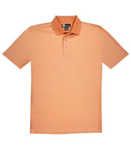 David Leadbetter Mercerized Feeder Stripe Polo