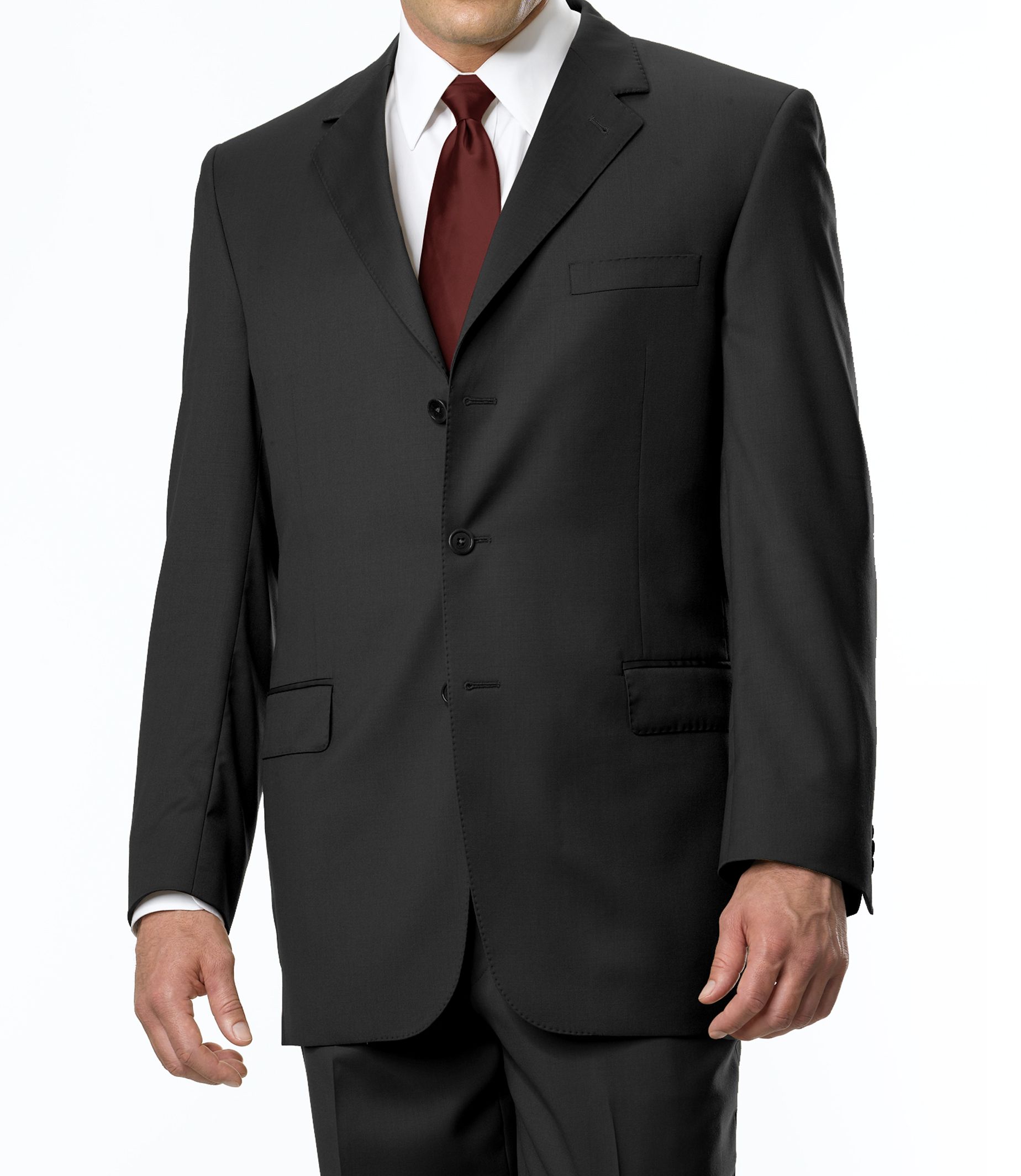 Signature Gold 3-Button Jacket- Charcoal, Navy Stripe