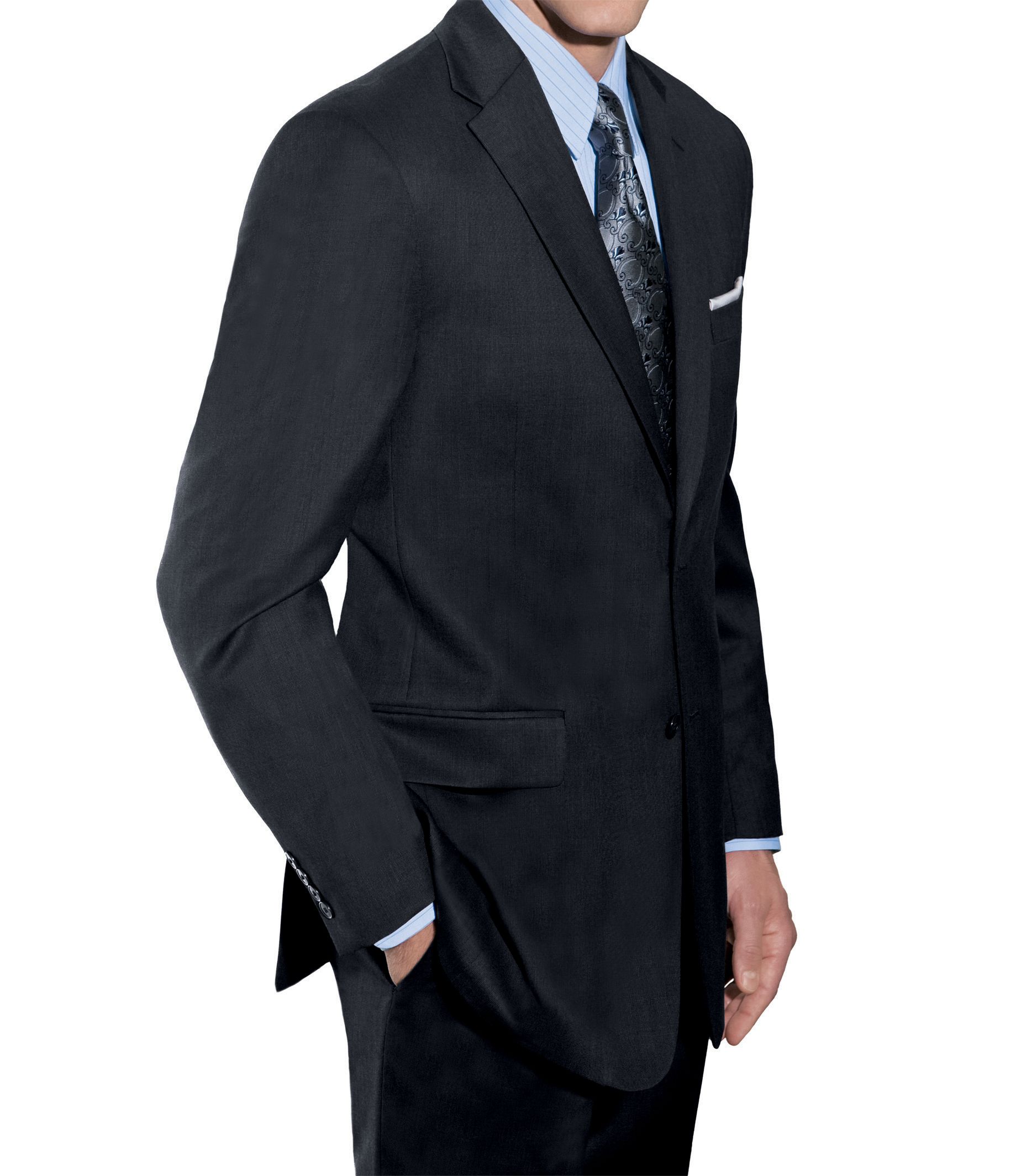 New! Traveler Tailored Fit 2 Button Suit with Plain Front Trousers