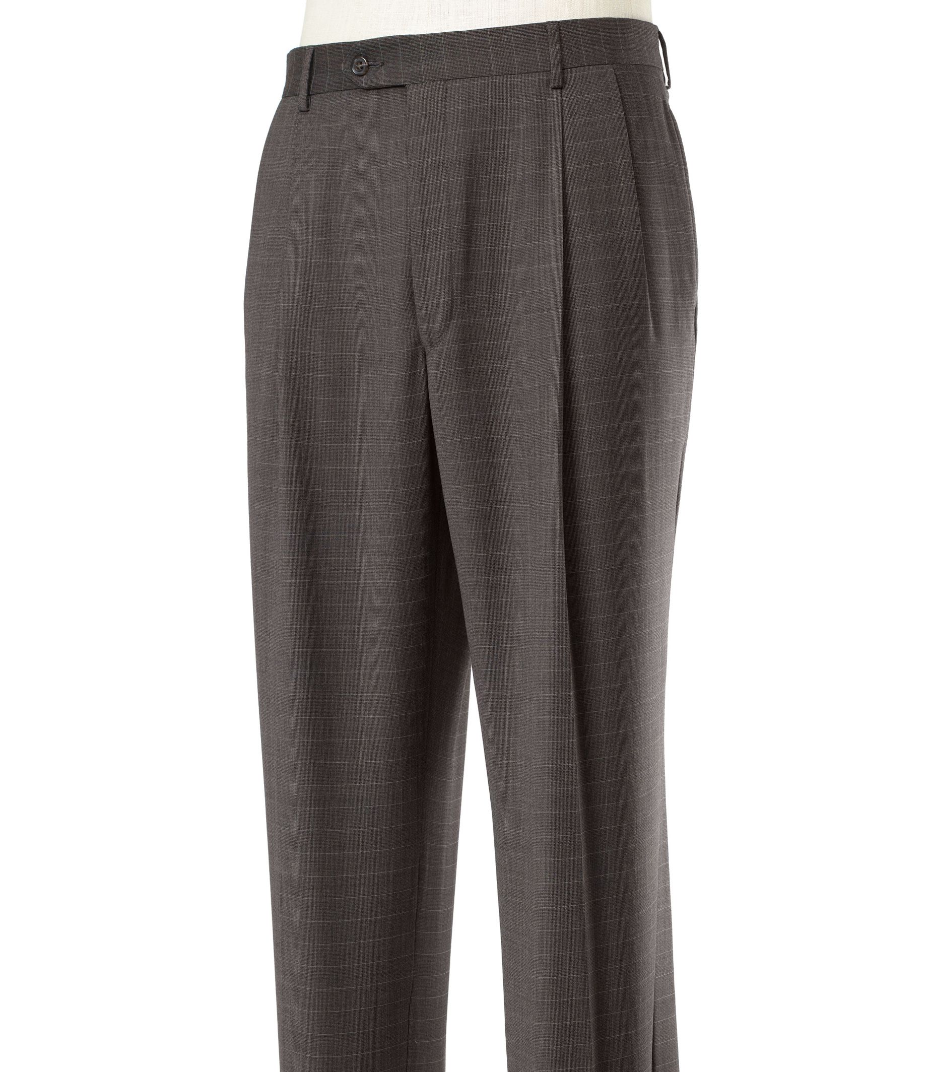 Signature Wool Milled Trousers Pleated