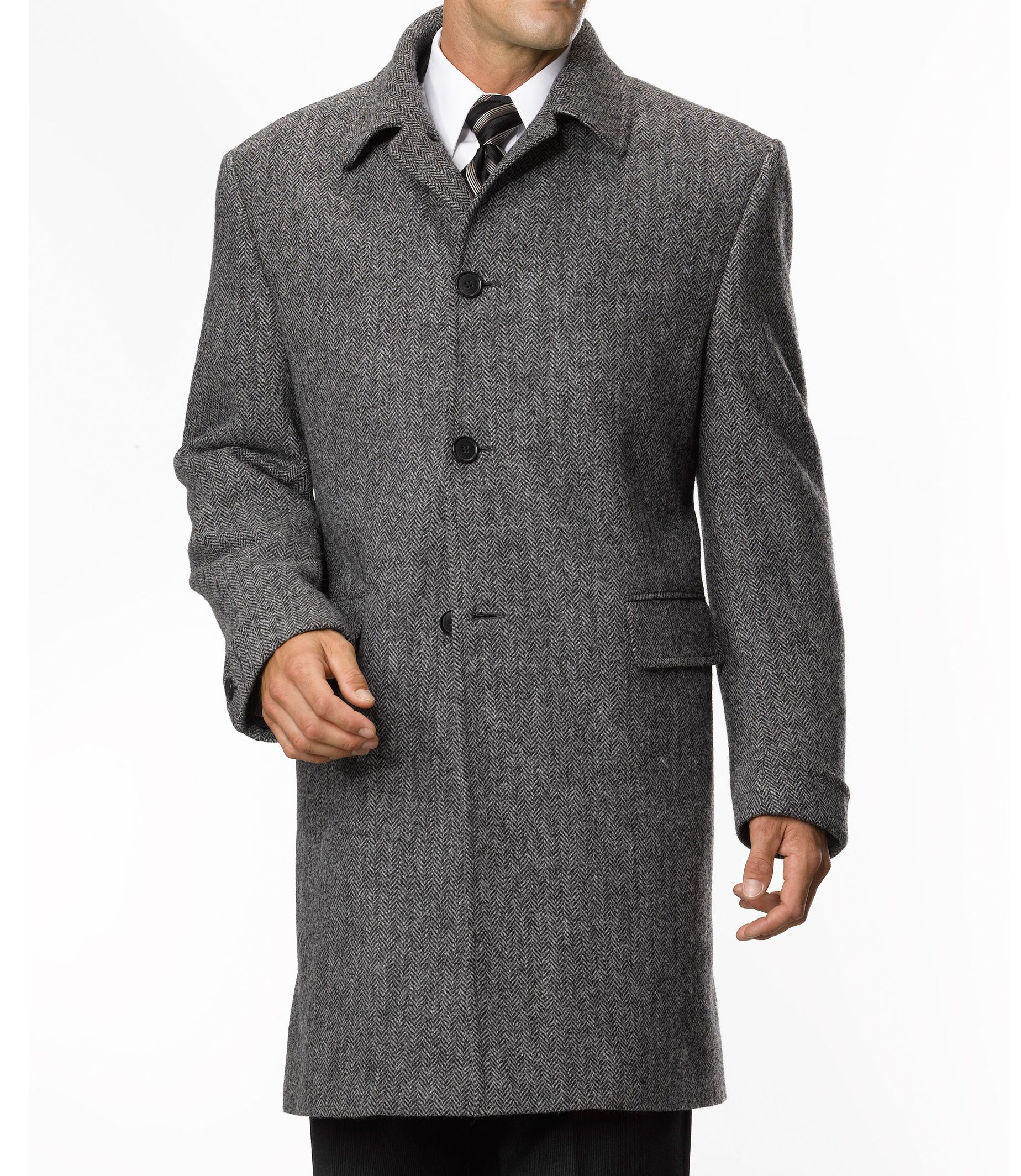 Joseph Harris Tweed 3/4 Length Topcoat
