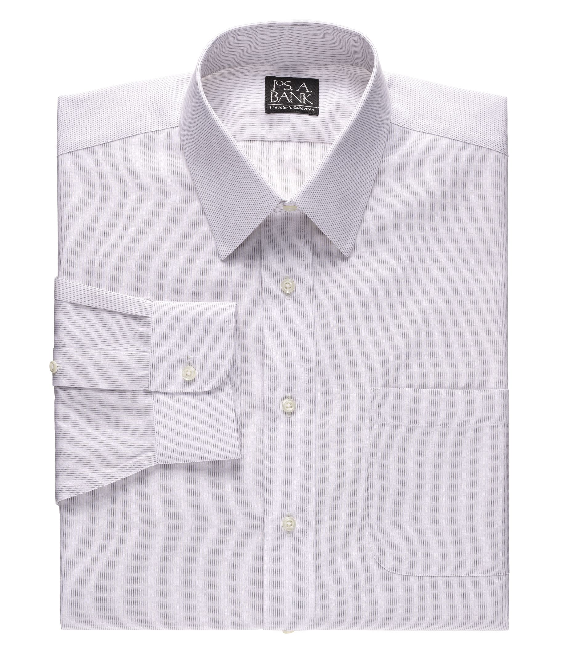 Traveler Patterned Twill Point Collar Dress Shirt Big or Tall- 2 for $139.99