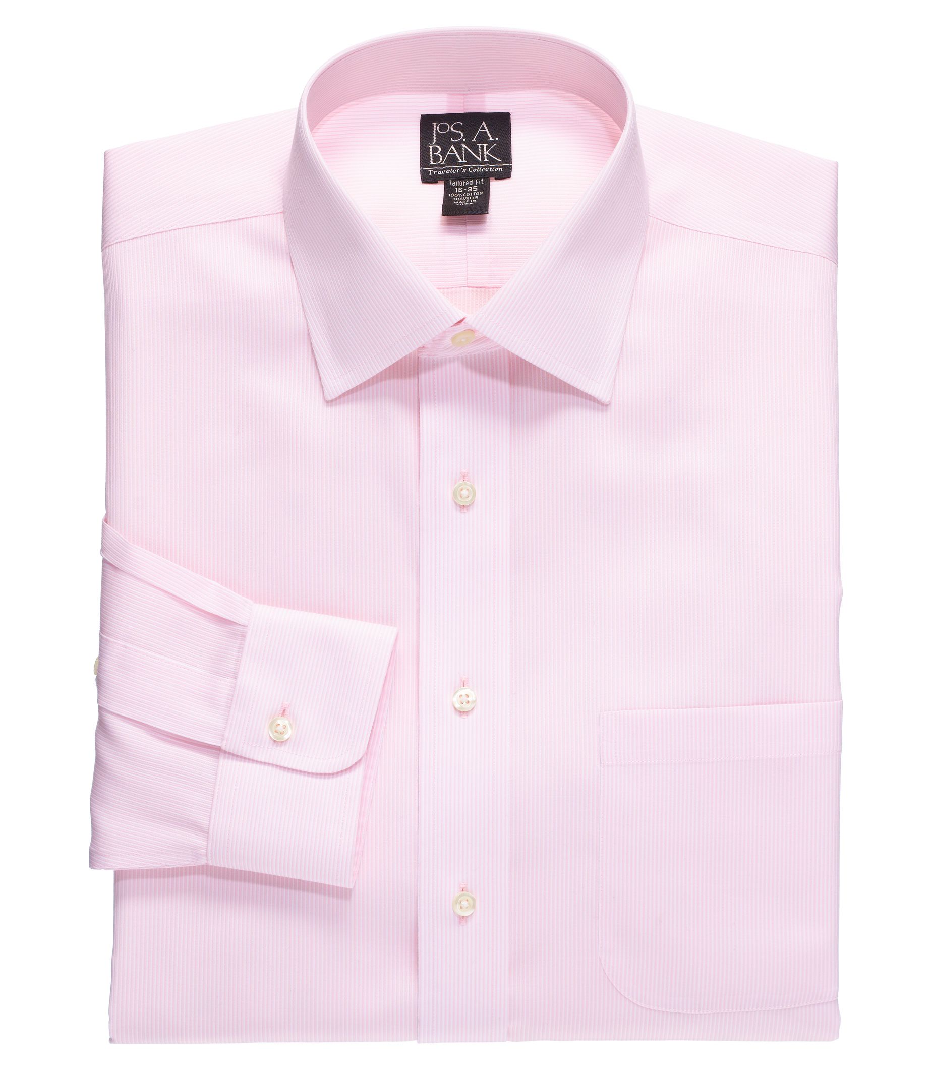 Traveler Tailored Fit Spread Collar Dress Shirt- 2 for $129.99
