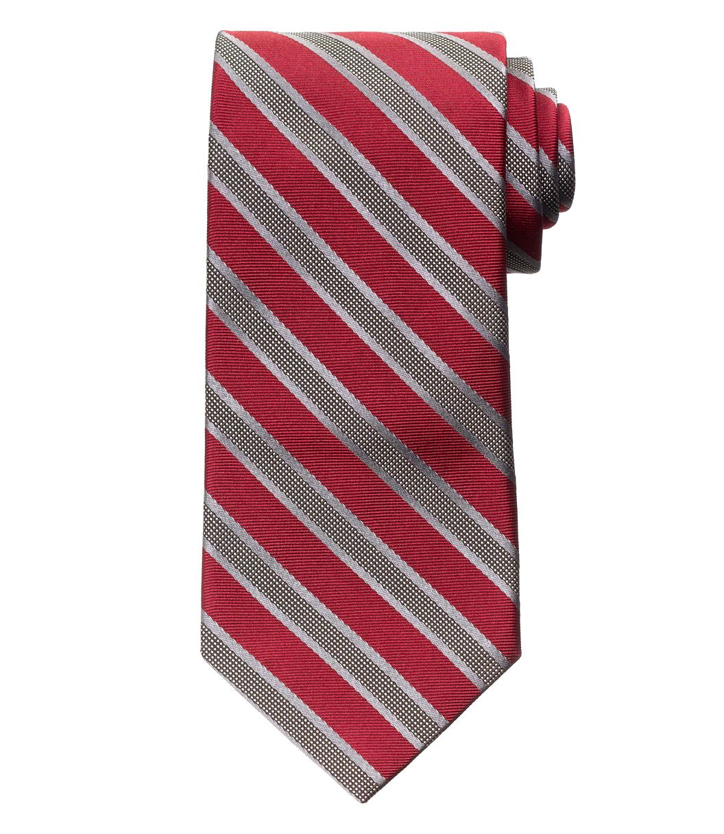 Joseph Checkered Stripe Tie