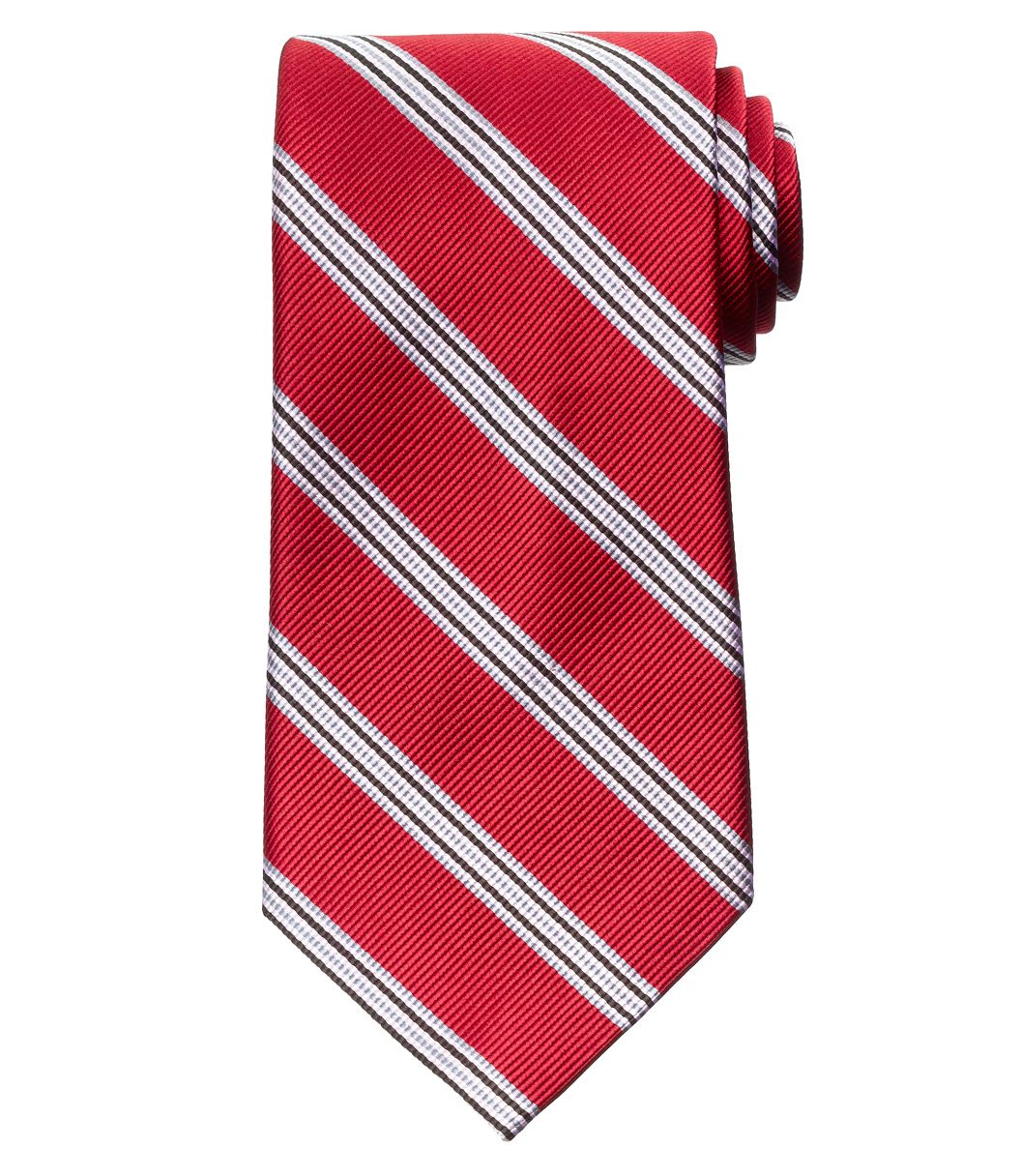 Ribbed Stripe Tie
