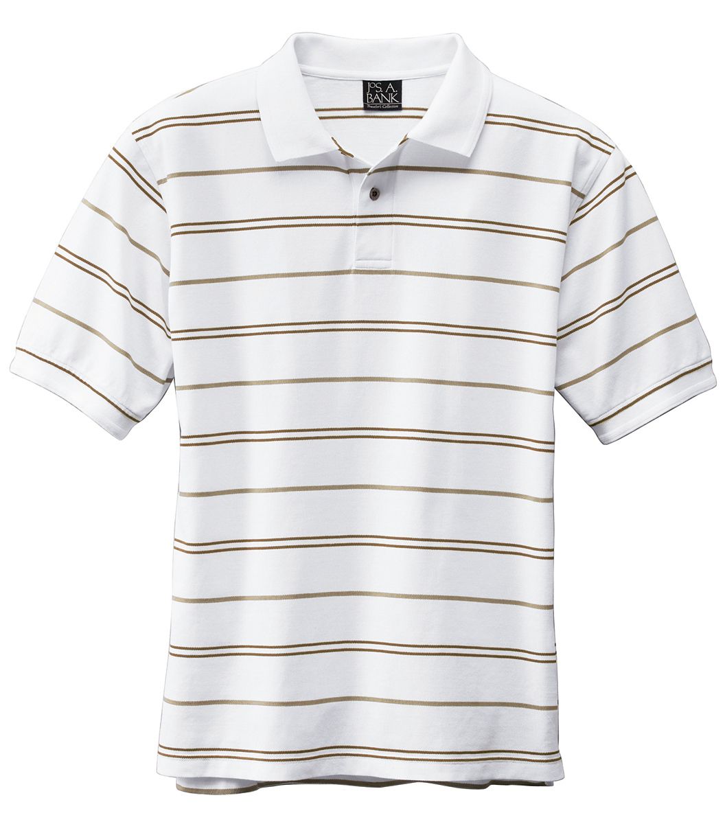 Traveler Striped Short Sleeve Polo