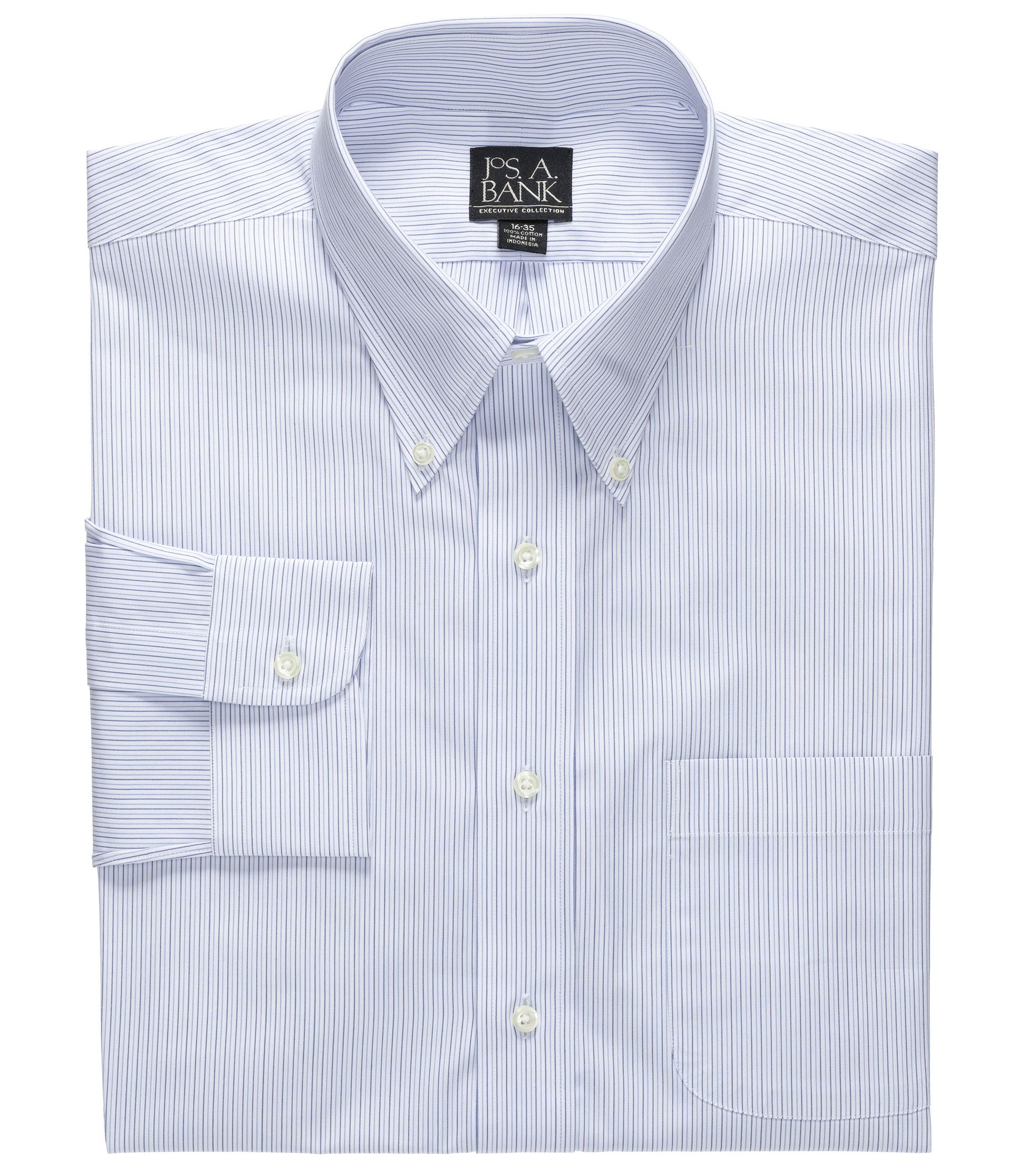 Executive Collection Pattern Buttondown Collar Dress Shirt