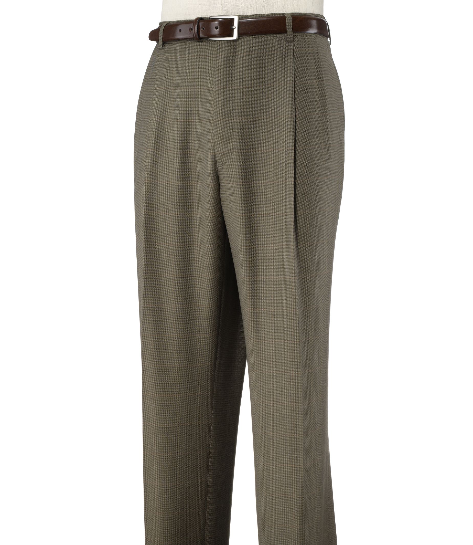 Executive Wool Pleated Front Trousers Yoba