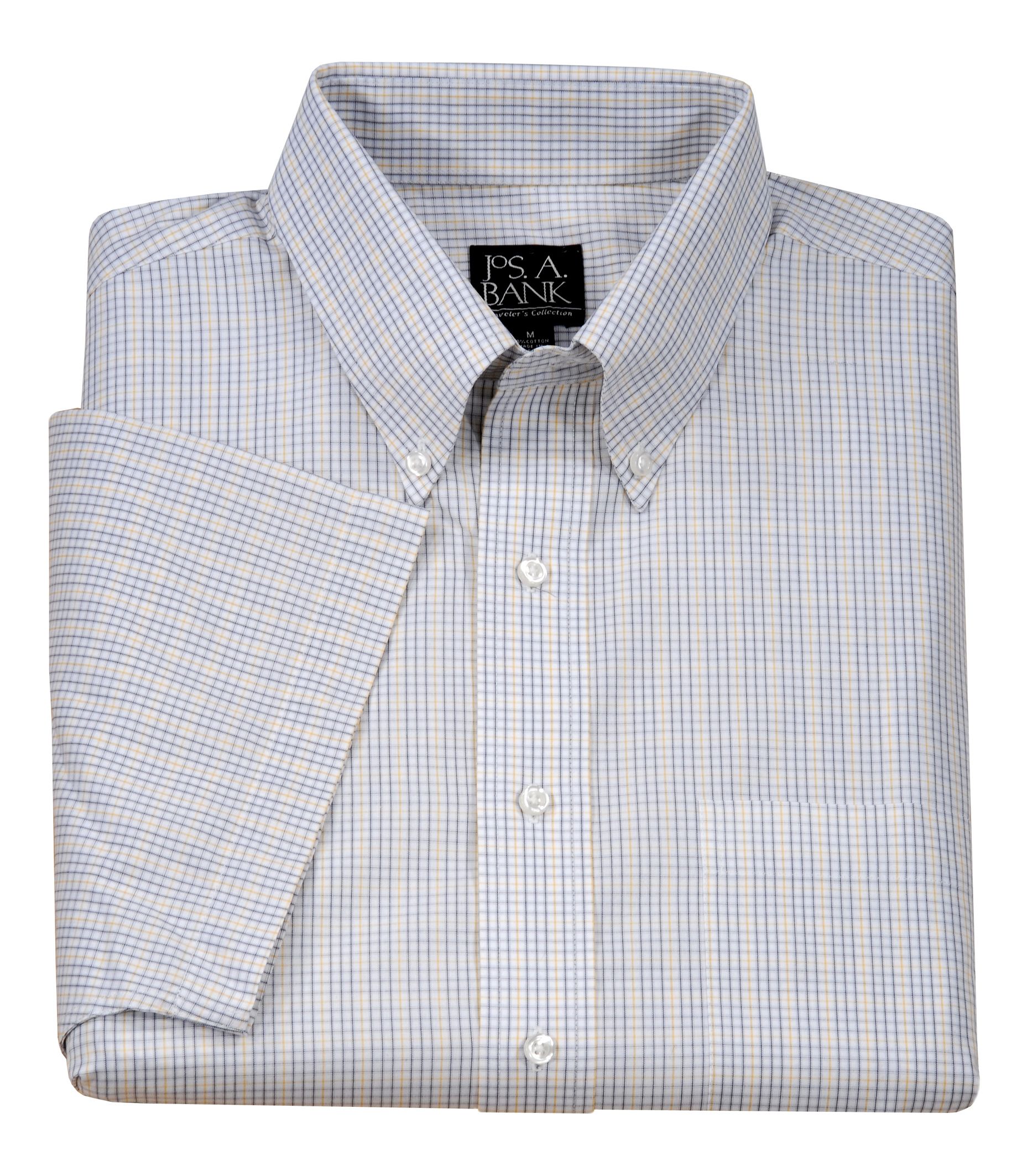 Traveler S/S Buttondown Patterned Cotton Sportshirt

