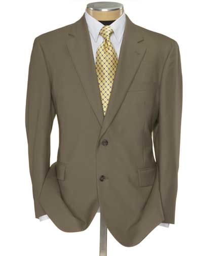 Business Express 2-Button Jacket Big or Tall-British Tan
