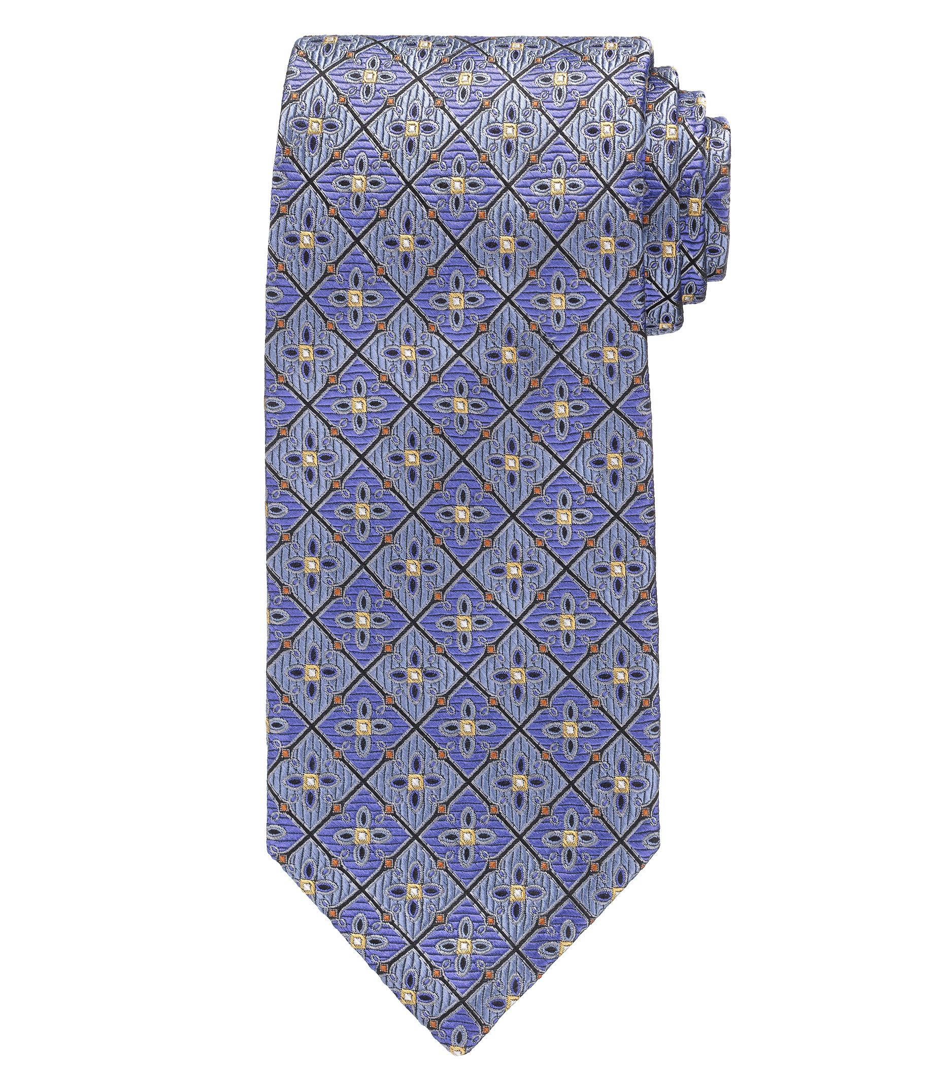 Signature Gold Intricate Floret Grid Tie- Buy 1, Get 2nd 25% Off and 3rd FREE!