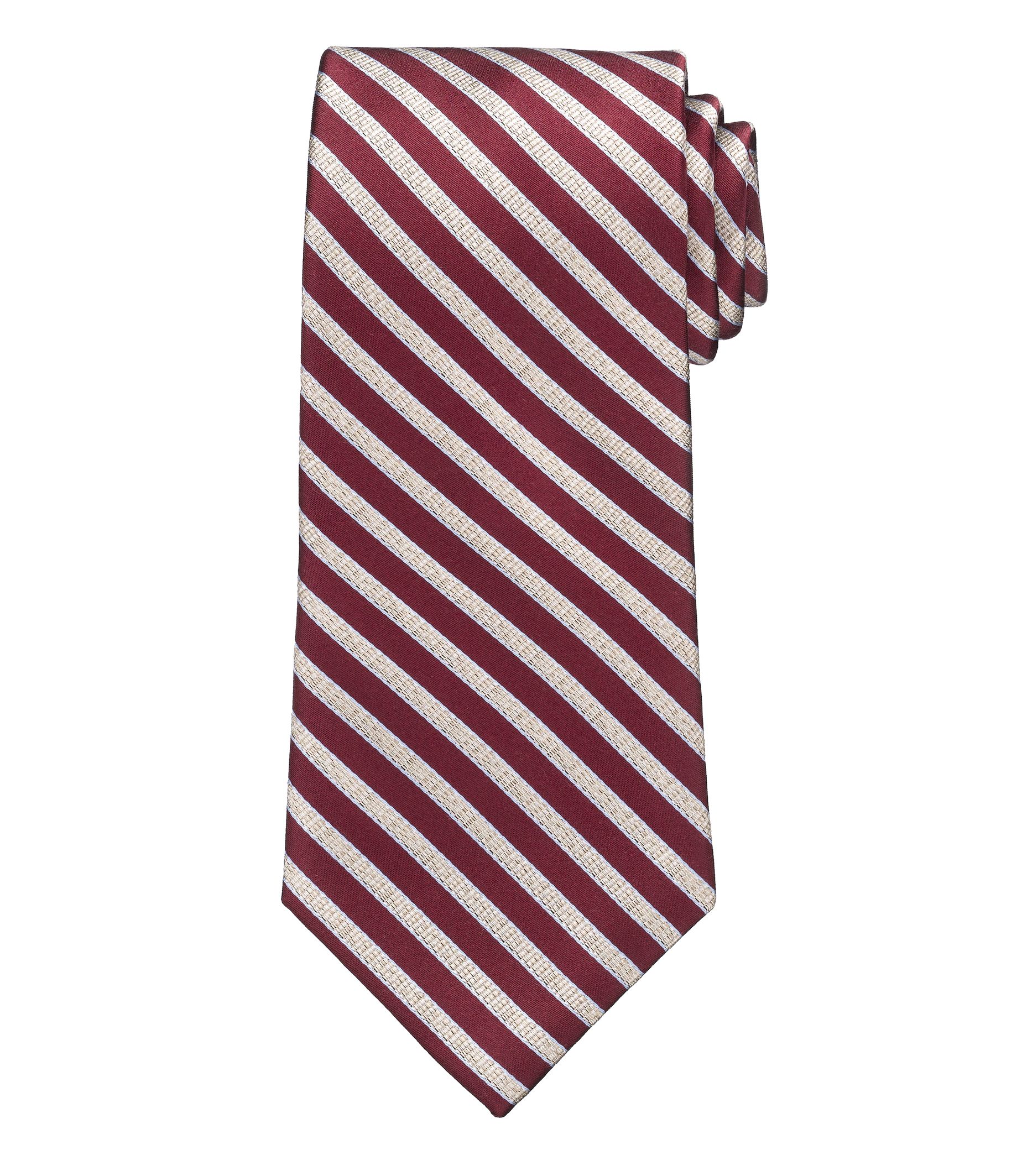 Signature Thin Satin Stripe Tie