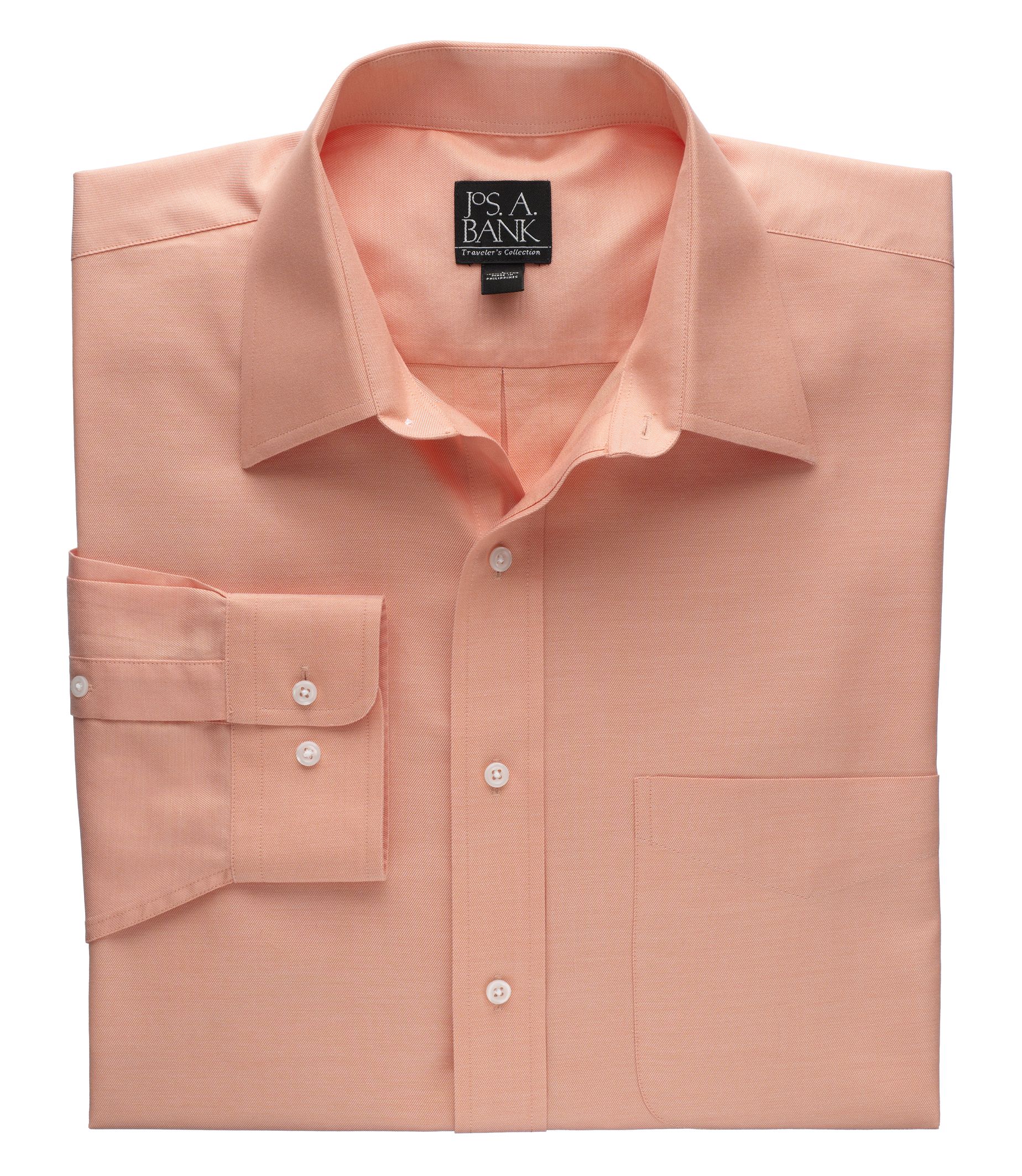 Traveler Tailored Fit Point Collar Long-Sleeve Sportshirt