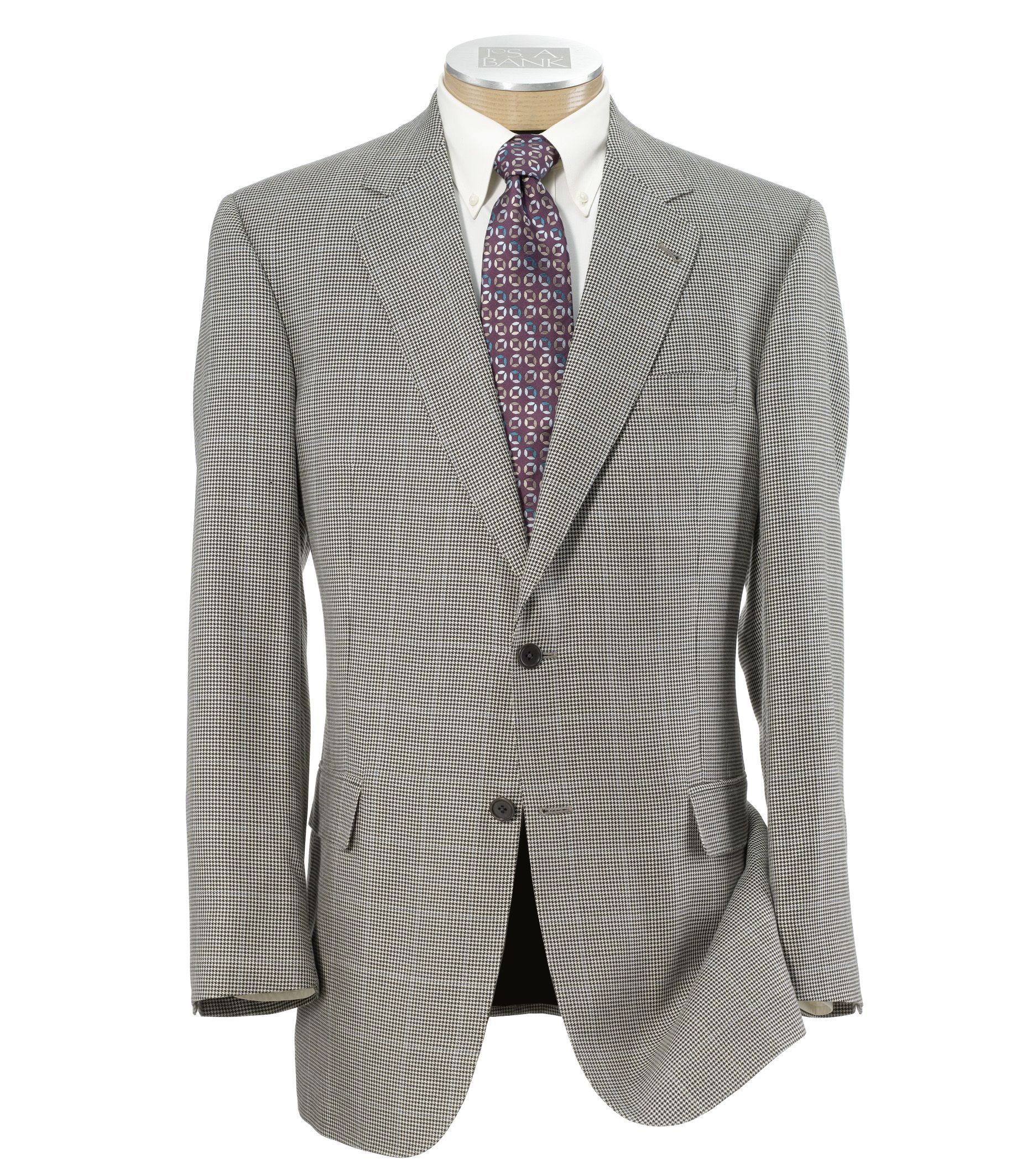 Signature Gold 2-Button Patterned Sportcoat