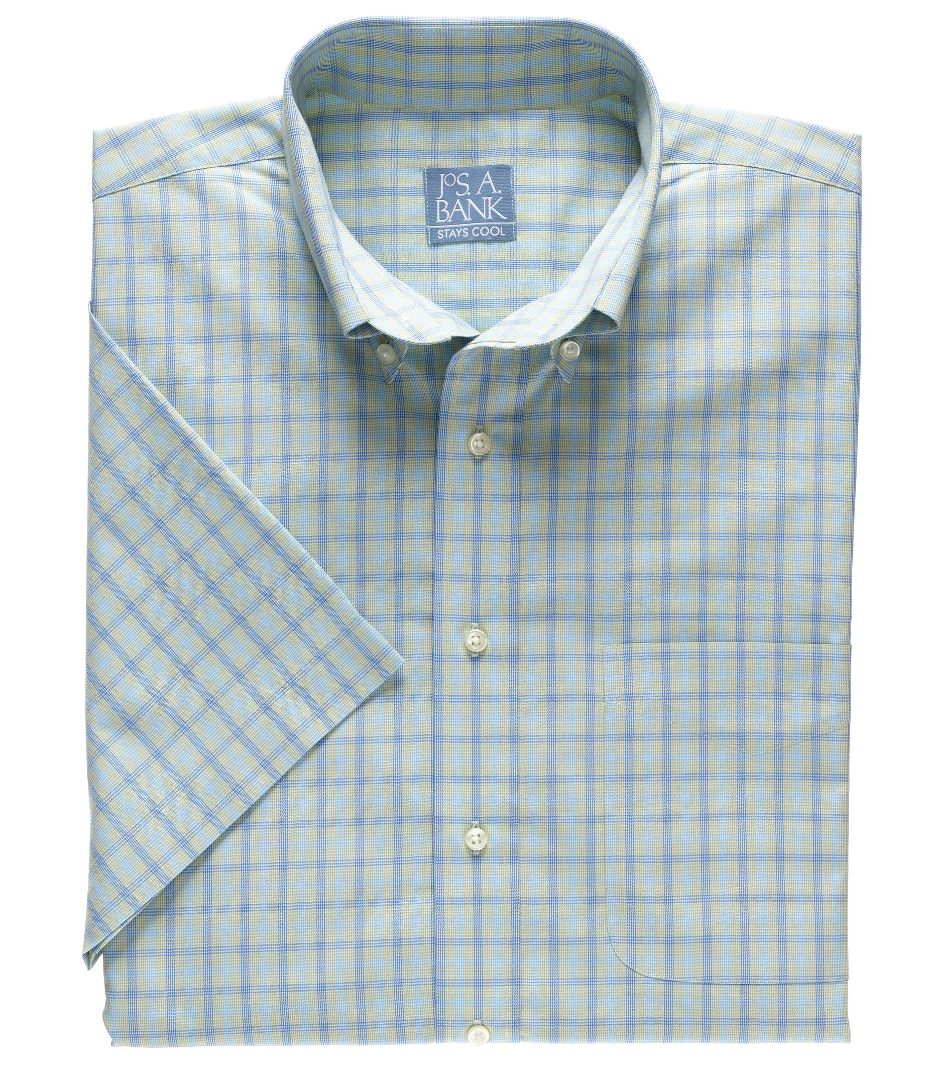 Traveler S/S Buttondown Patterned Cotton Sportshirt