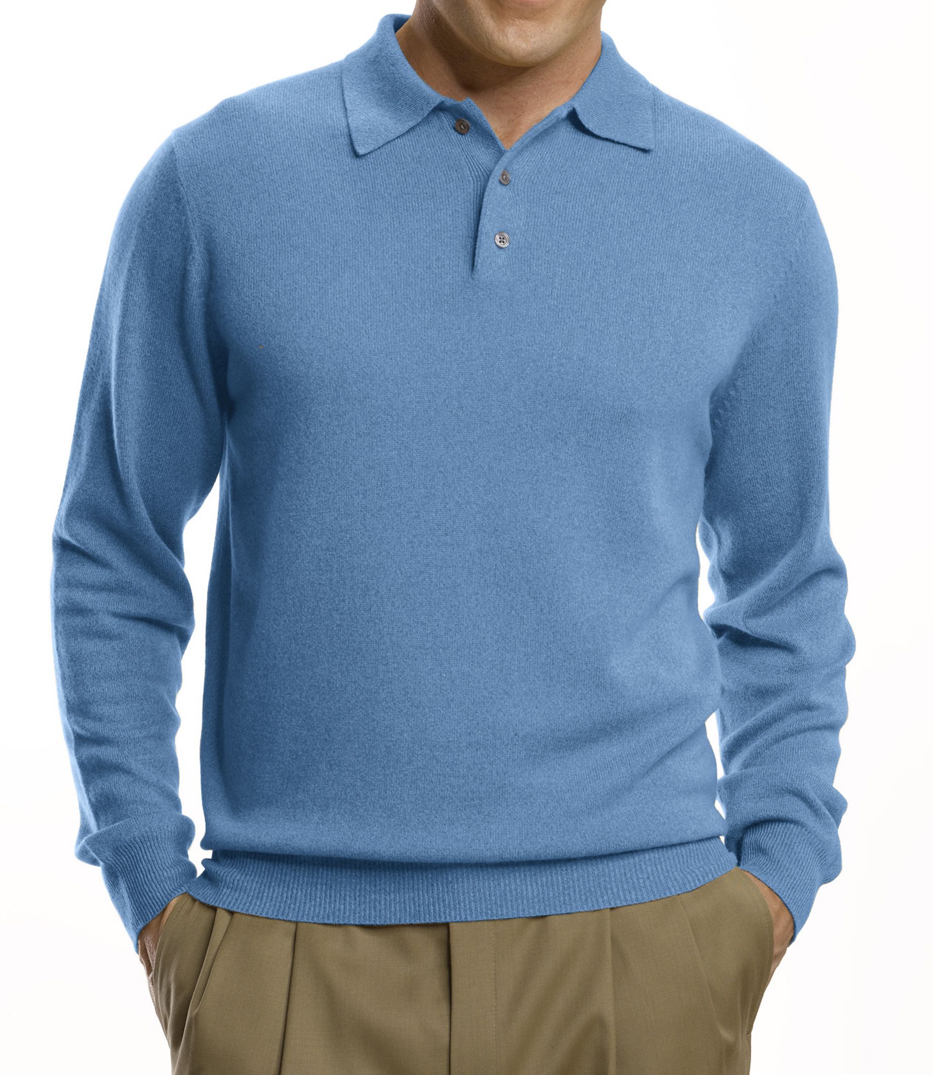 Traveler Cashmere Polo Sweater