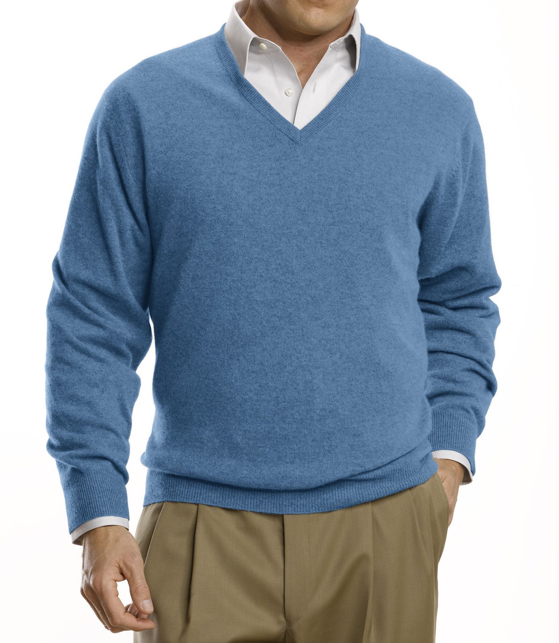 Traveler Cashmere V-Neck Sweater