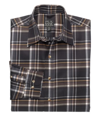 JoS. A. Bank Traveler Long Sleeve Patterned Cotton...