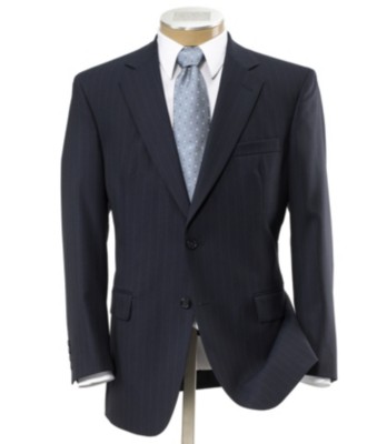 JoS. A. Bank Executive 2-button Pattern Wool Suit