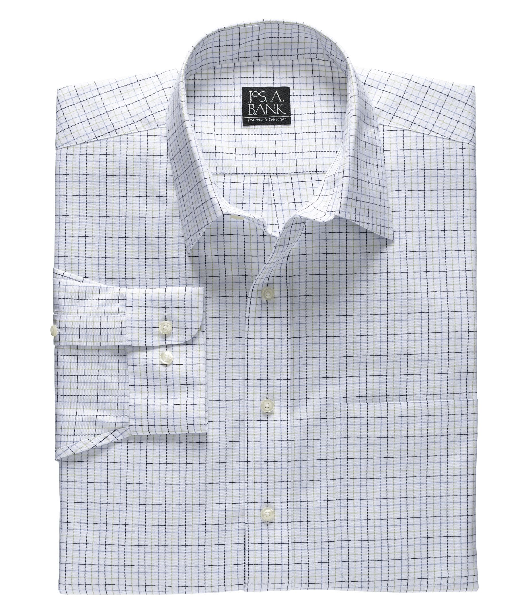 Traveler Patterned Poplin Point Collar Sportshirt