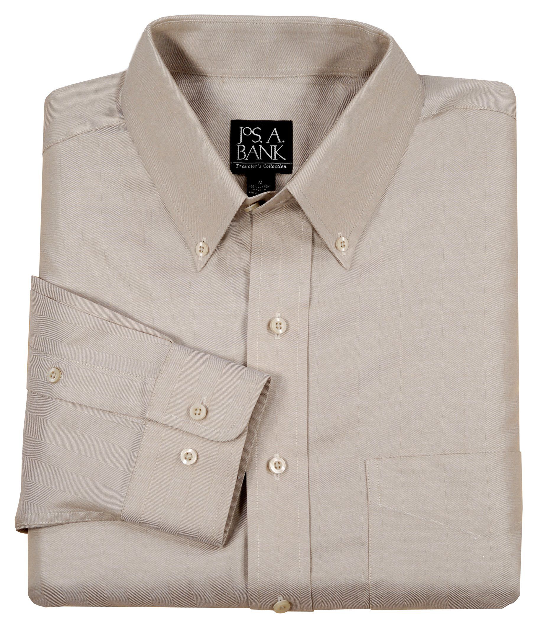 Traveler Herringbone Cotton Sportshirt Big or Tall