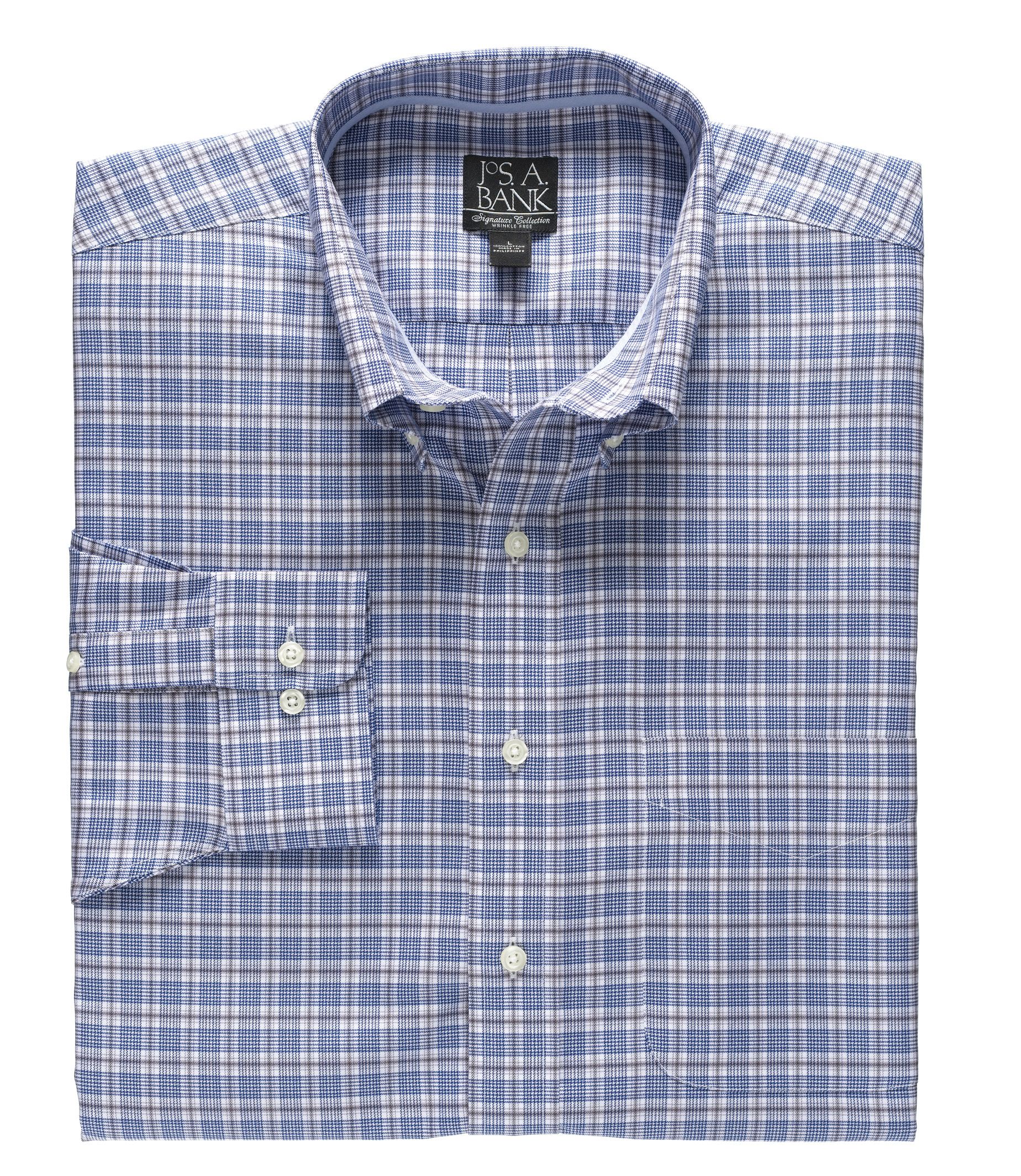 Signature Long-Sleeve Cotton Buttondown Collar Sportshirt