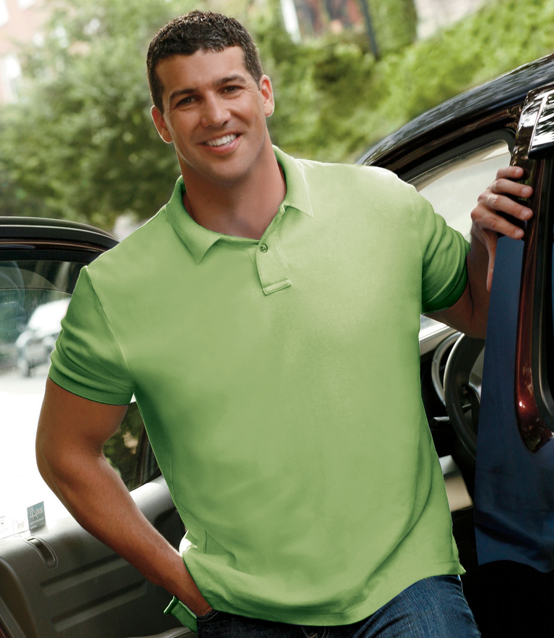 Traveler Solid Short Sleeve Big/Tall Polo