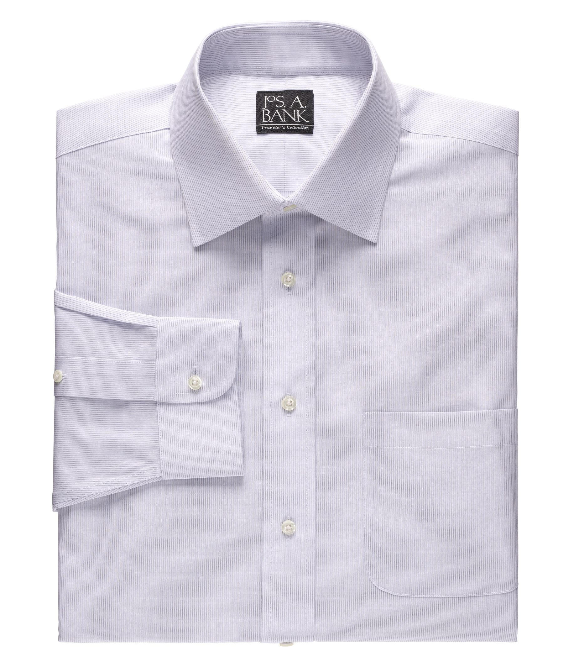 Traveler Spread Collar Stripe Dress Shirt Big or Tall- 2 for $139.99