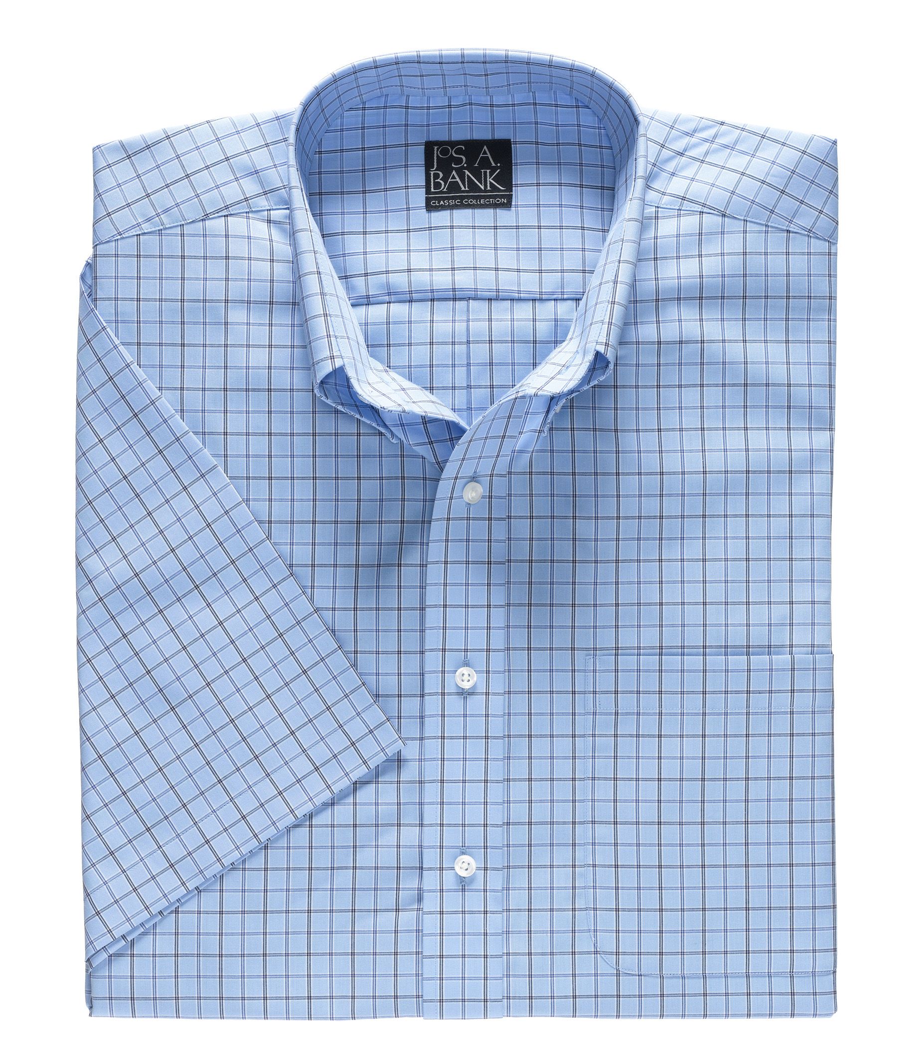 Factory Short Sleeve Easy Care Poplin Sportshirt