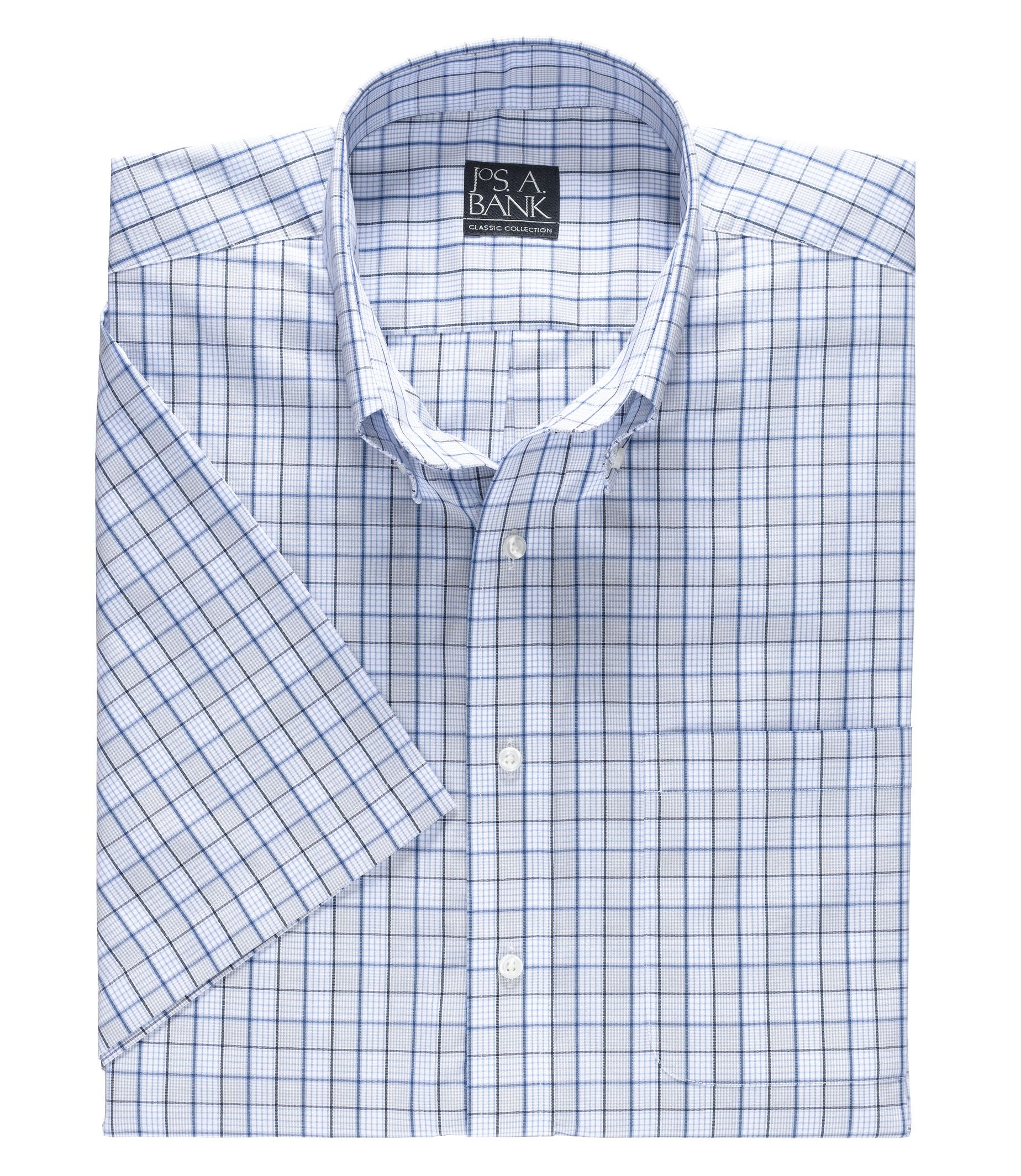 Factory Short Sleeve Easy Care Poplin Sportshirt