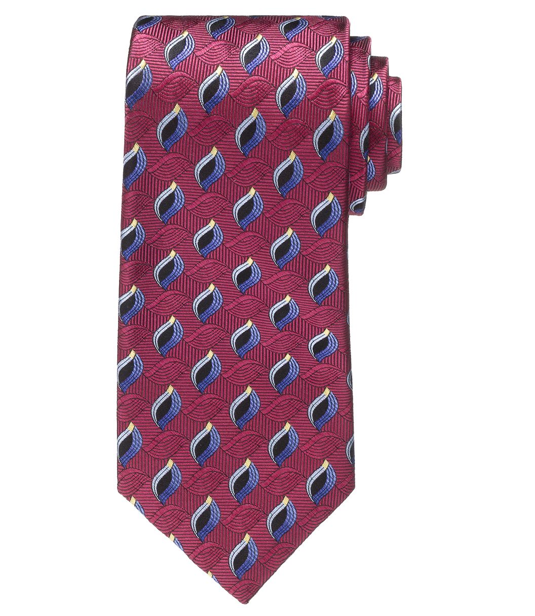 Signature Gold Red Leaves Tie