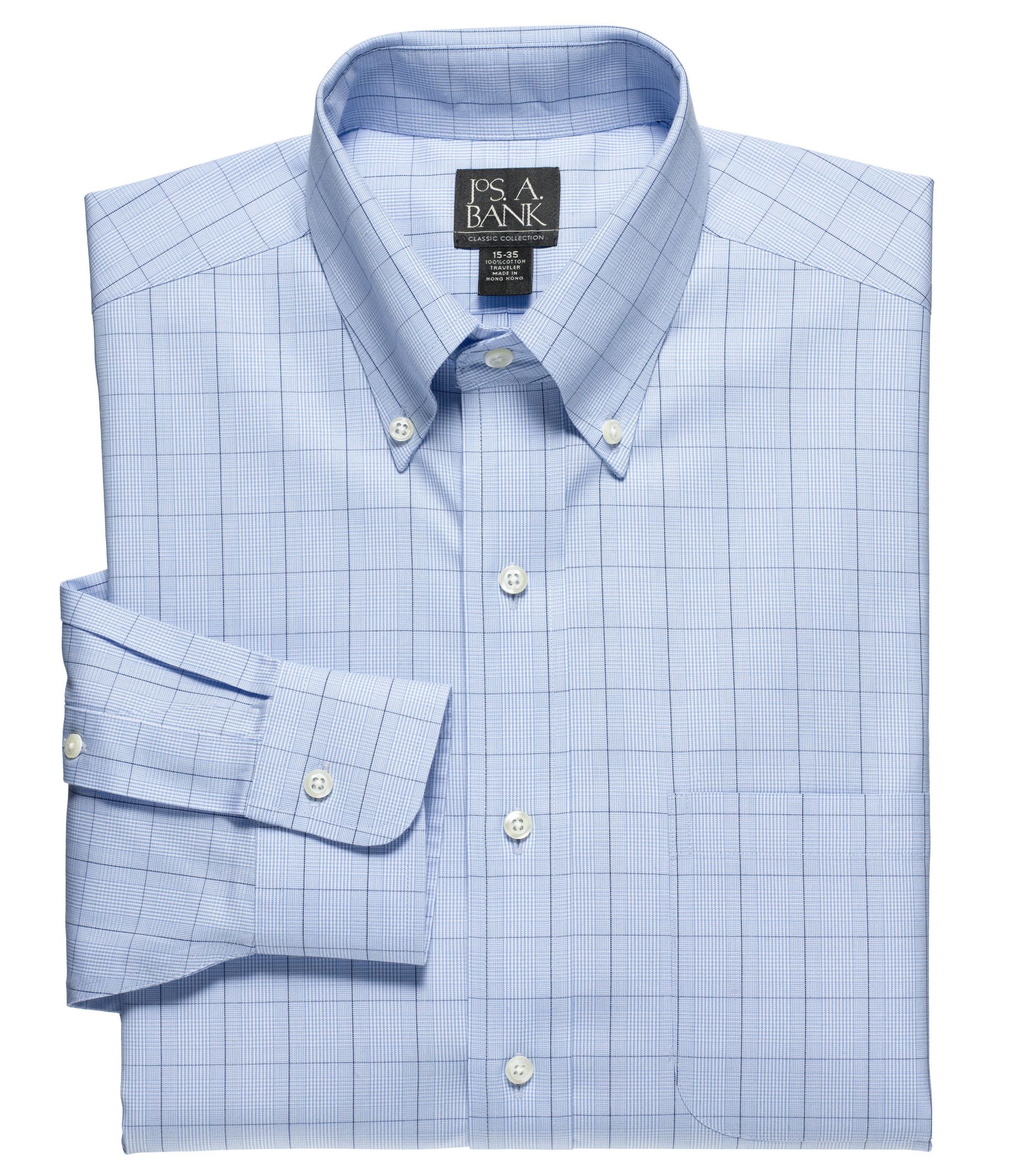 Factory Store Non-Iron Standard Fit Button Down Collar Dress Shirt