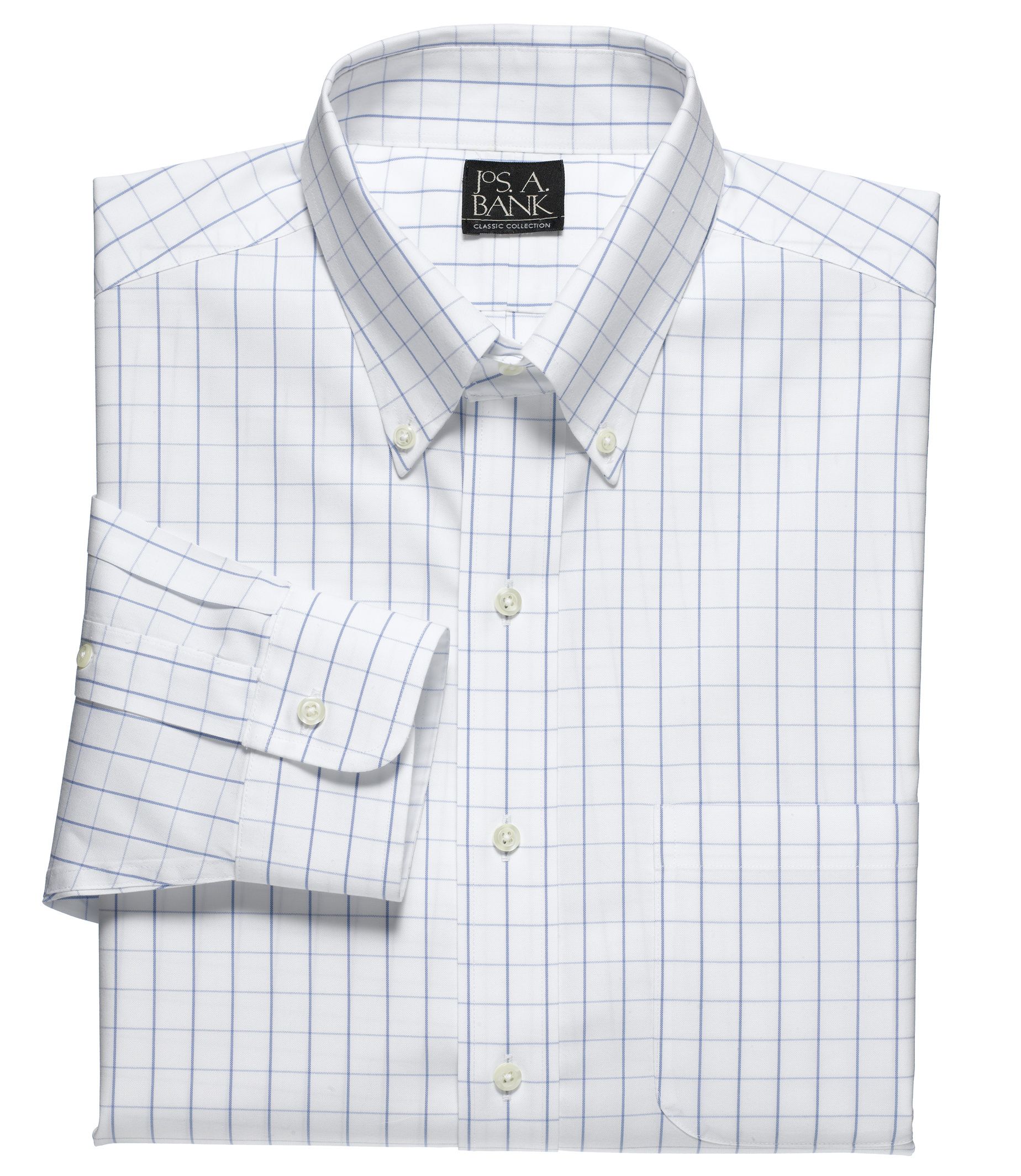 Factory Store Non-Iron Standard Fit Button Down Collar Dress Shirt
