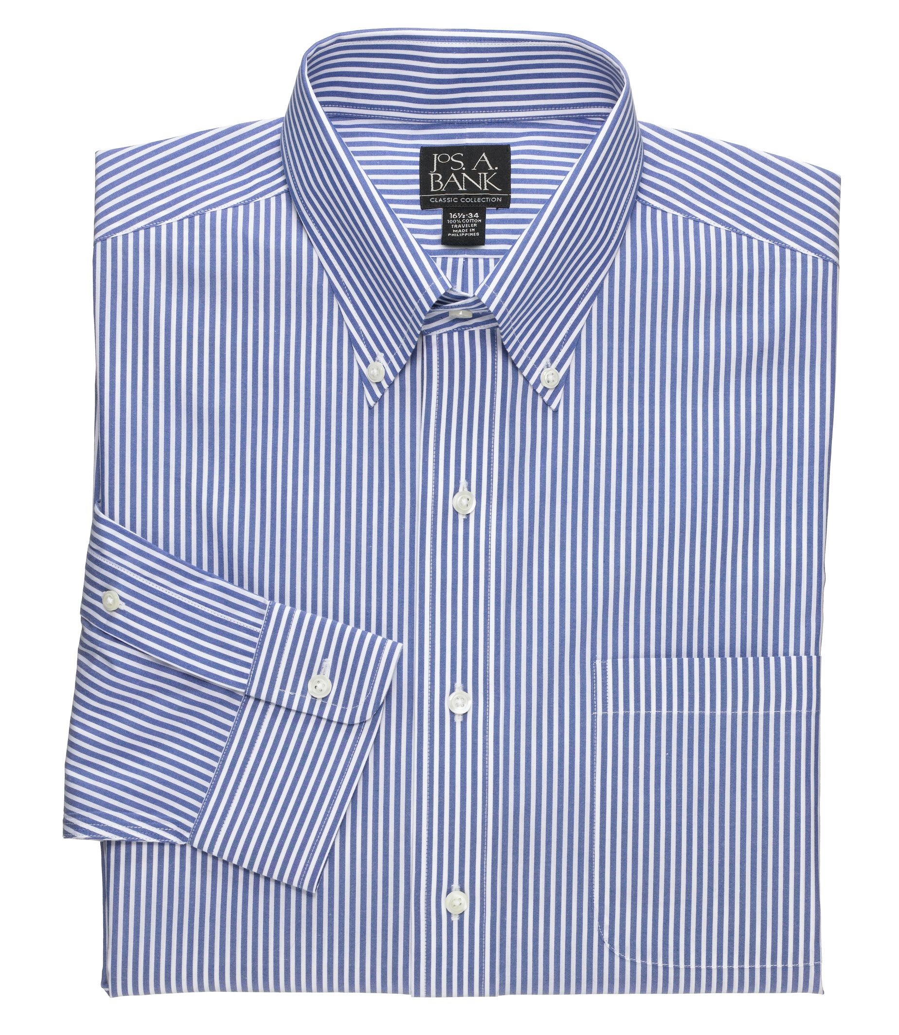 Factory Store Non-Iron Button Down Collar Dress Shirt