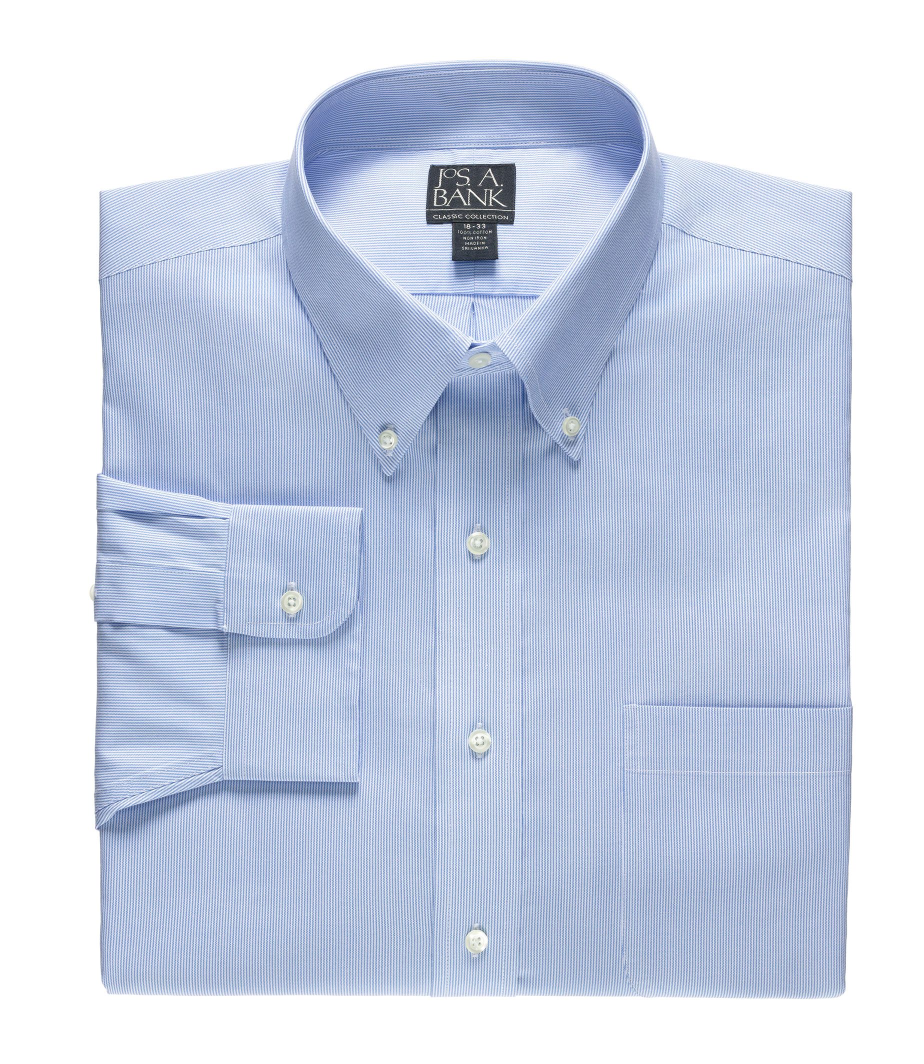 Factory Store Non-Iron Big and Tall Button Down Collar Dress Shirt