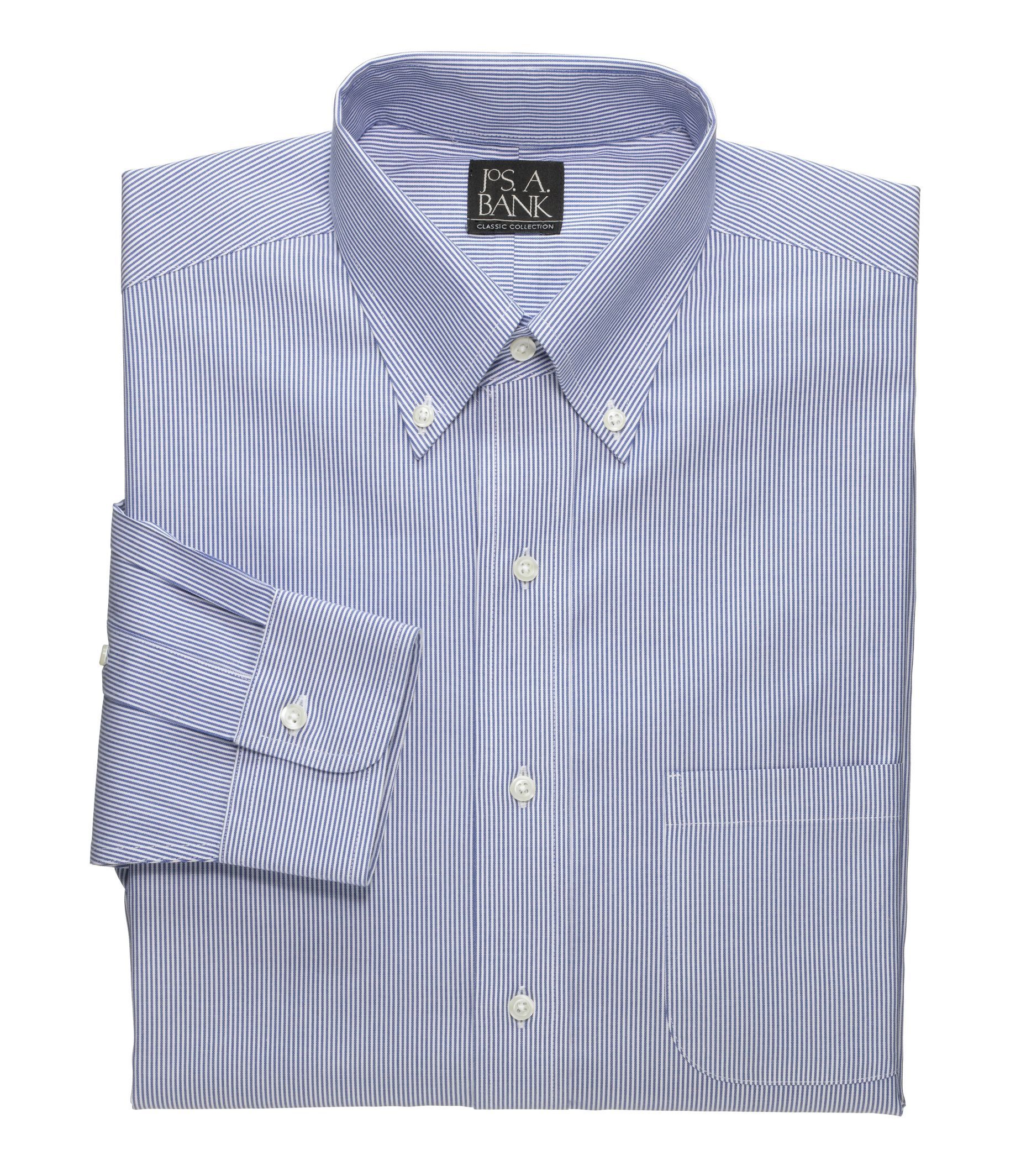 Factory Store Non-Iron Big and Tall Button Down Collar Dress Shirt