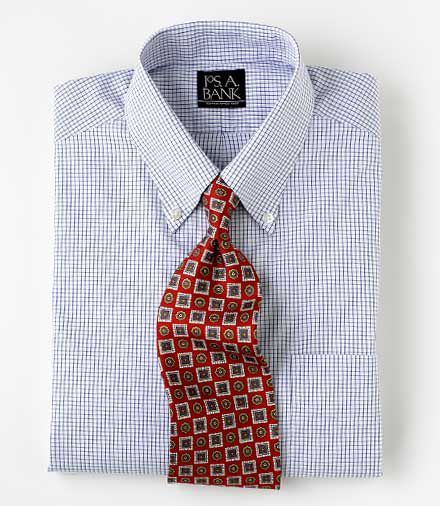 Factory Store Non-Iron Big and Tall Button Down Collar Dress Shirt