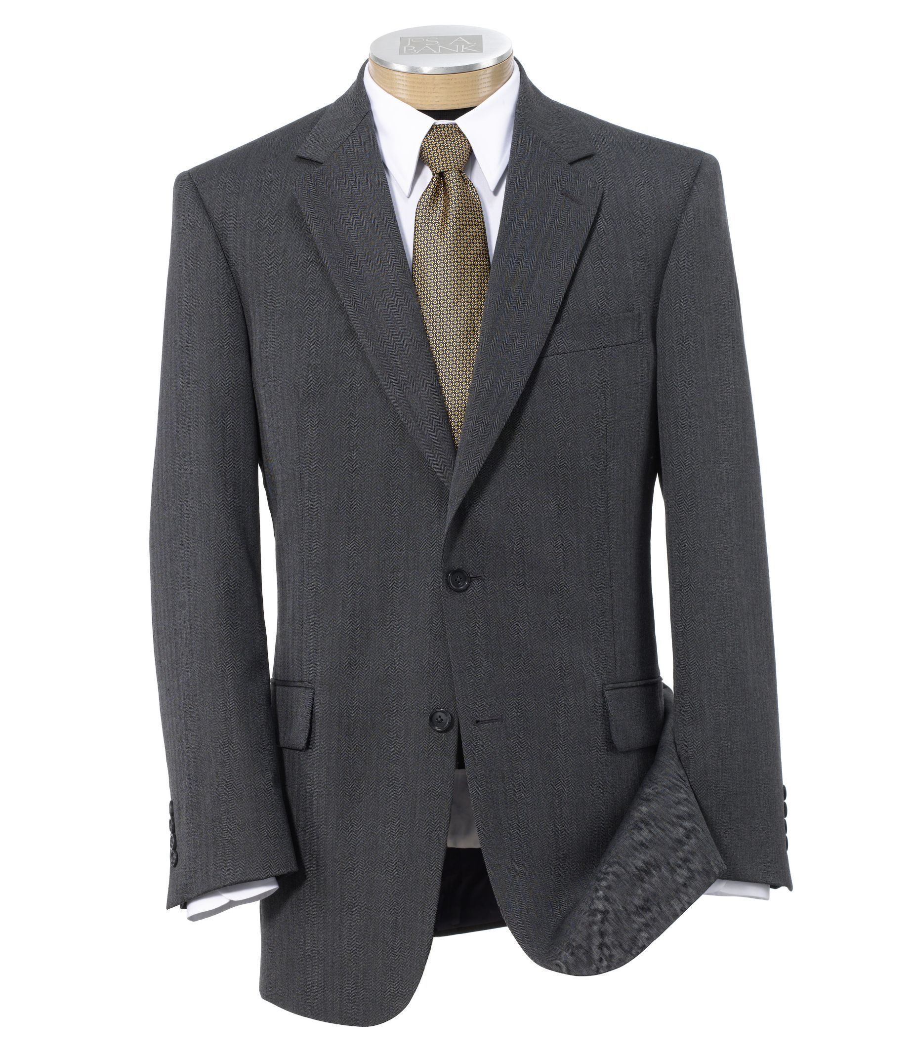 Factory Store Classic 2 Button Herringbone Suit