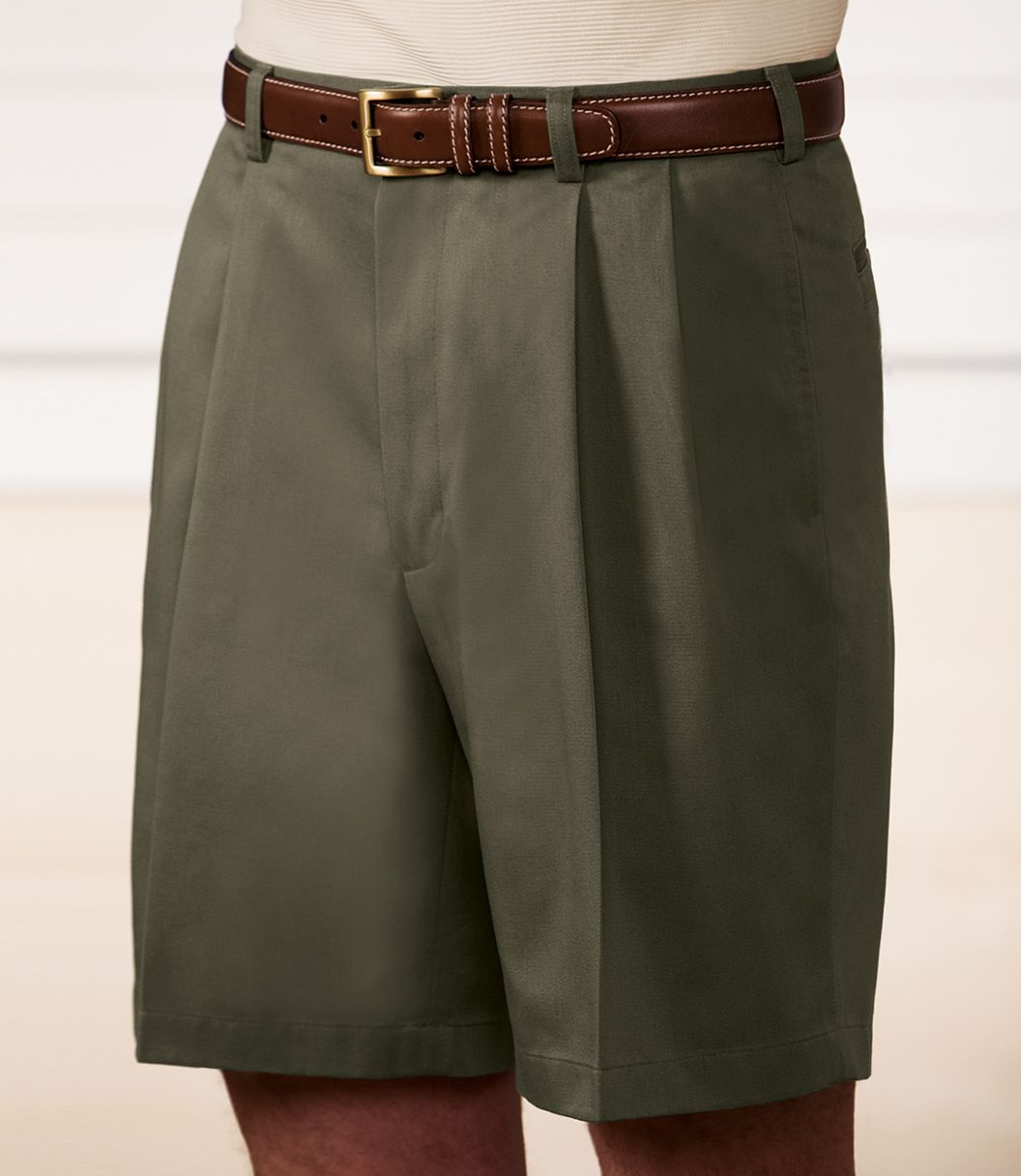 Factory Store Cotton Pleated Shorts