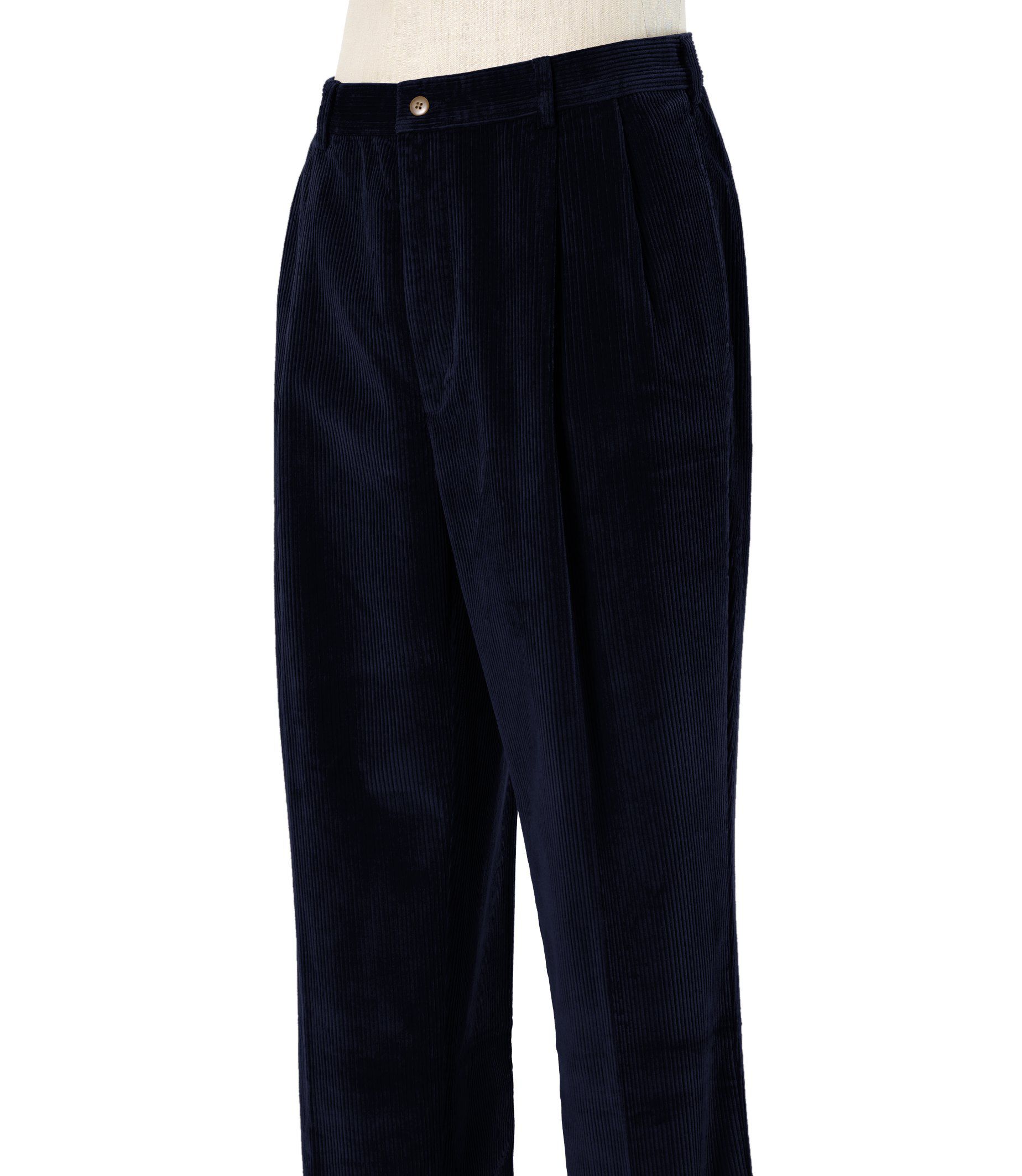 corduroy pleated pants