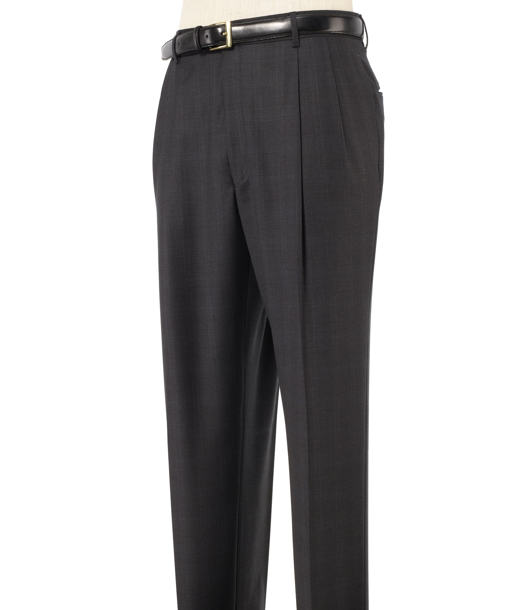 Signature Wool Pleated Trousers