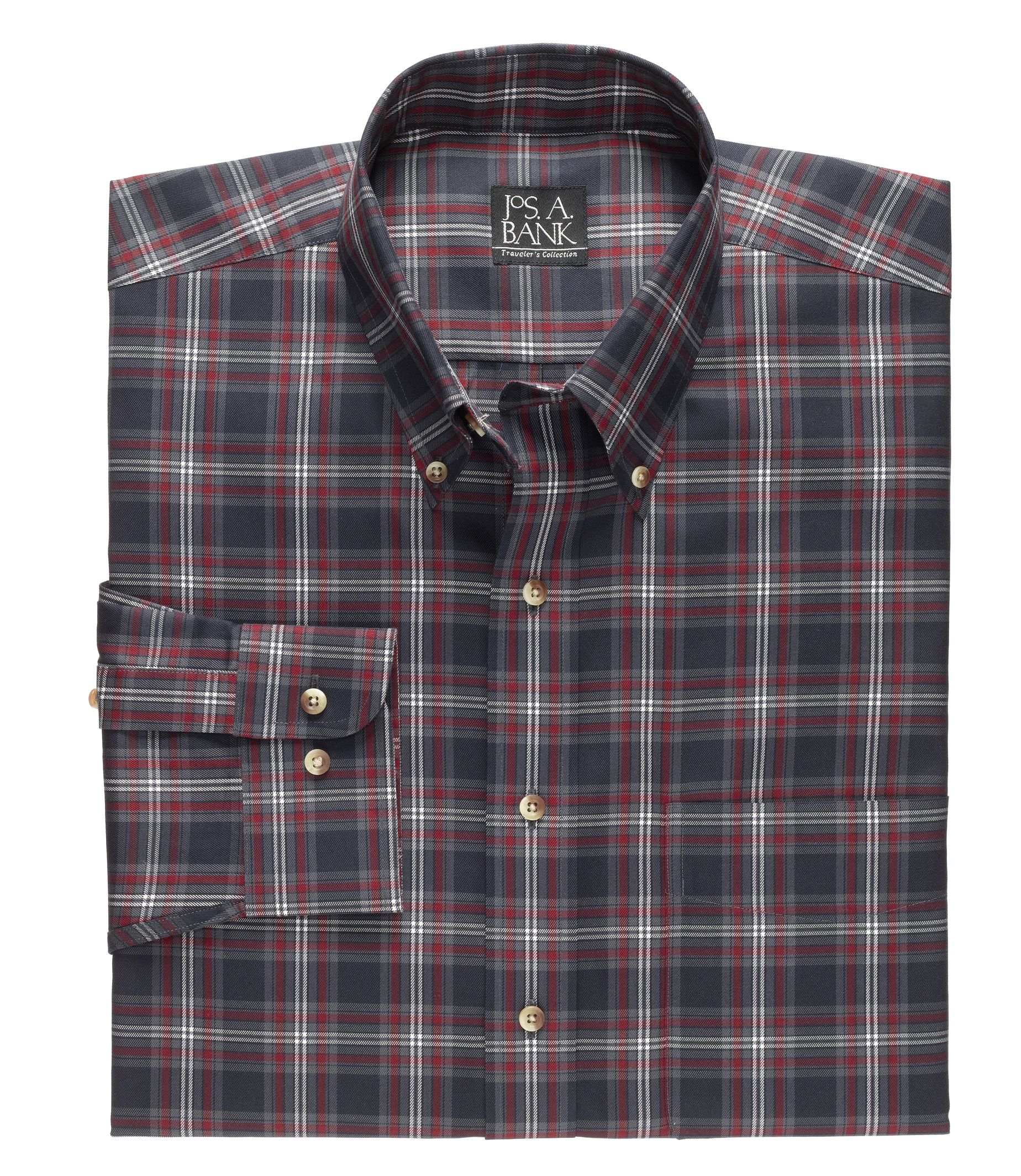 Long Sleeve Traveler Poplin Buttondown Standard Fit
