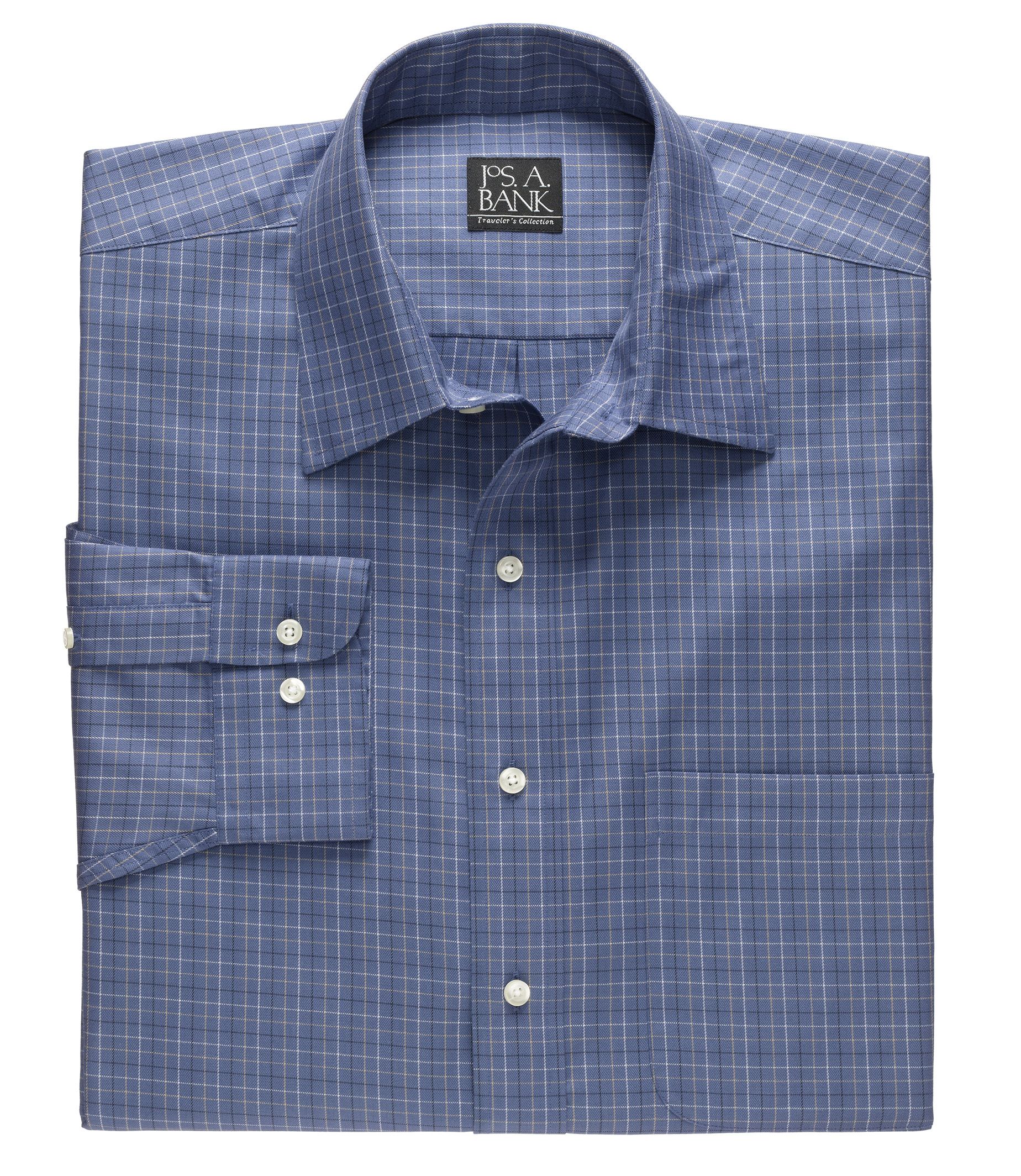Traveler Point Collar Long-Sleeve Sportshirt