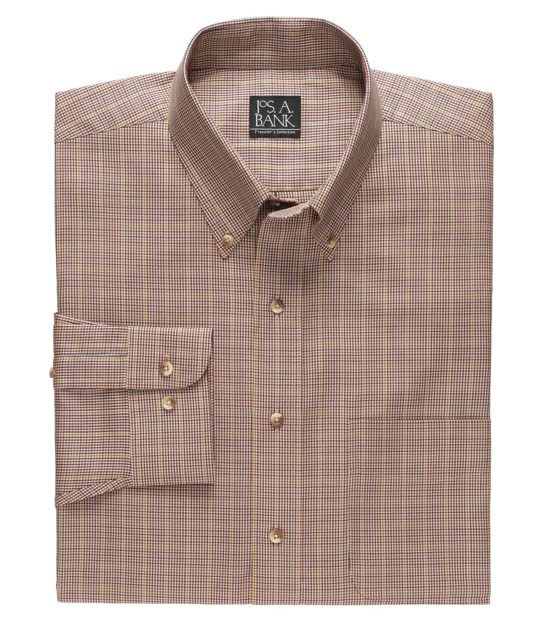 Traveler Tailored Fit Poplin Buttondown Sportshirt