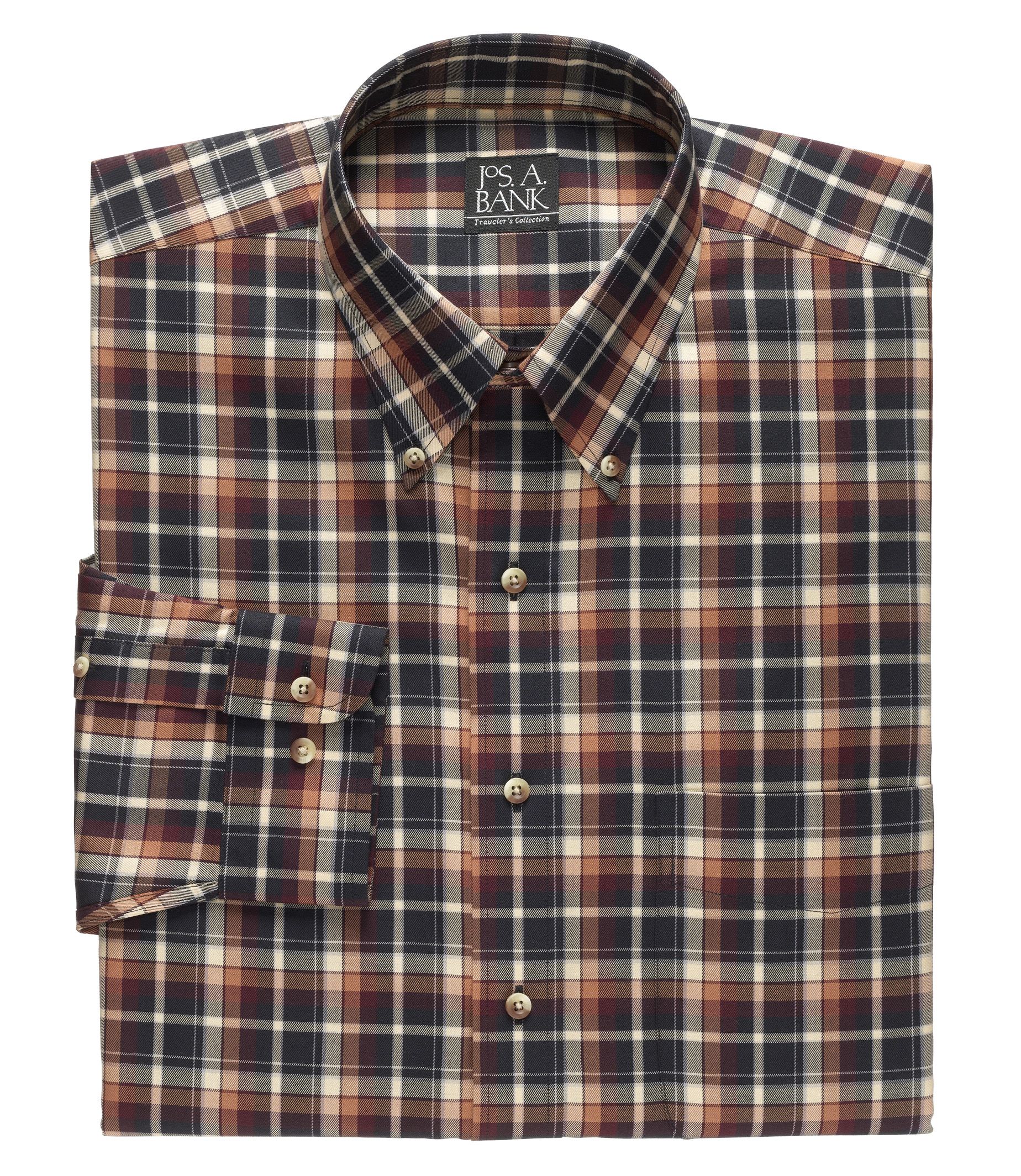 Traveler Tailored Fit Poplin Buttondown Sportshirt